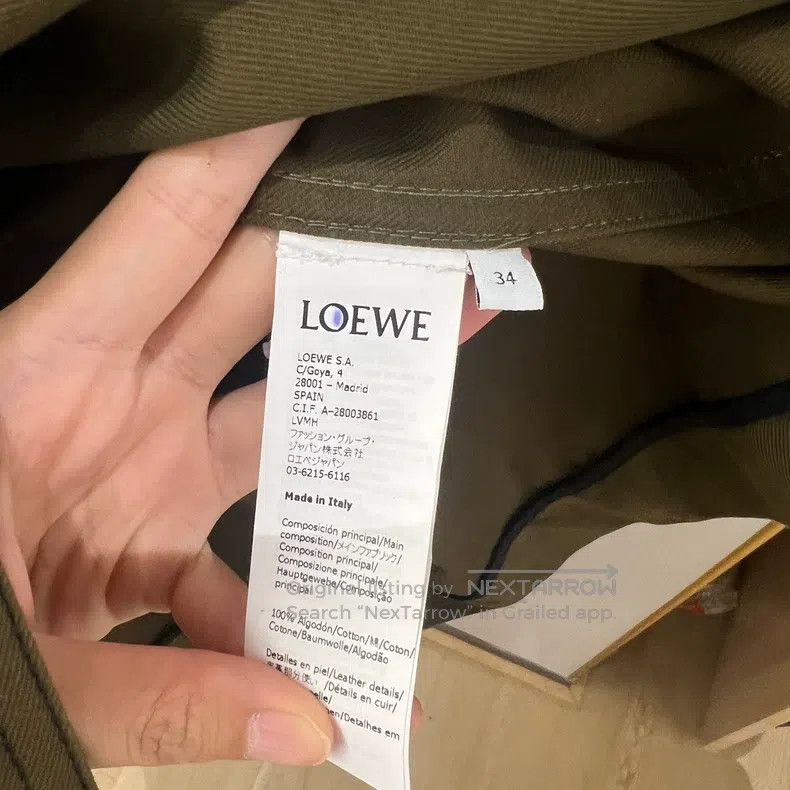 Loewe Loewe Classic Double-breasted Leather-trimmed Jacket Size XXS / US 00 / IT 34 - 6 Thumbnail