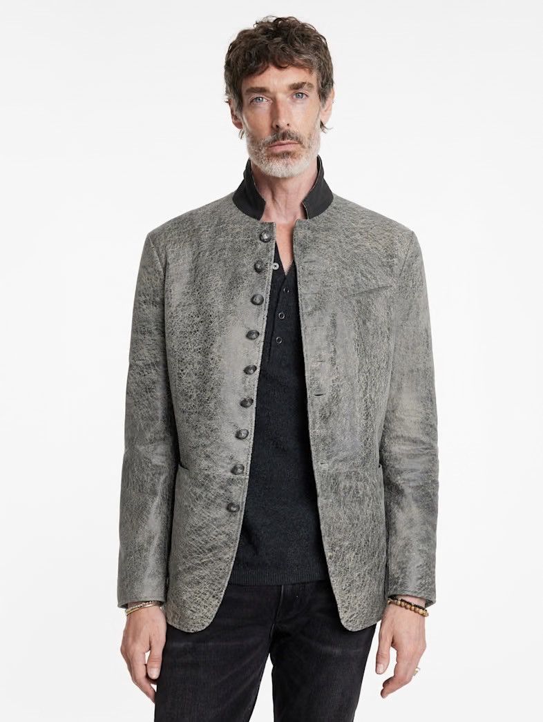 John Varvatos Woodward Multibutton Suede Jacket EU 48 USA 38 Size US M / EU 48-50 / 2 - 1 Thumbnail