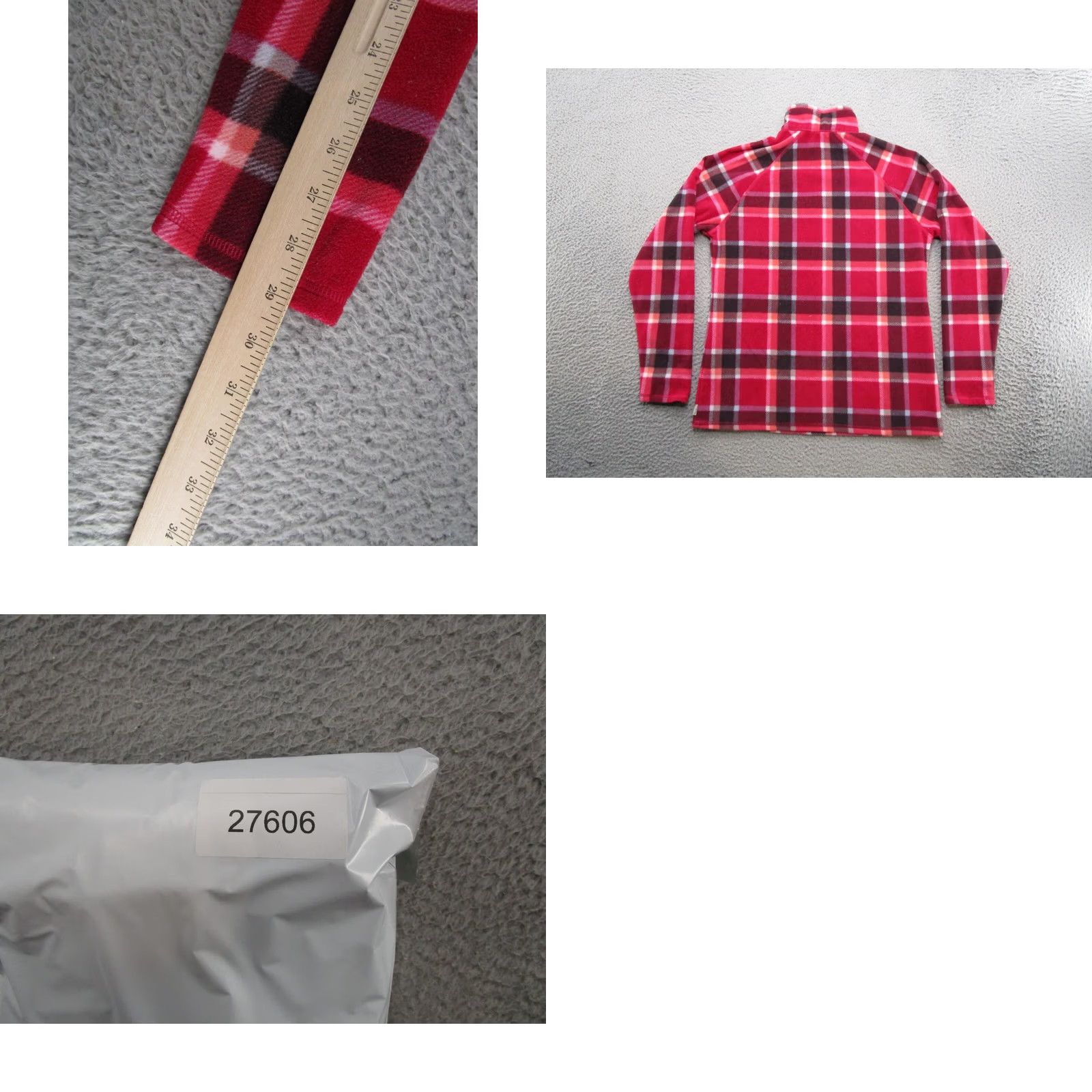 Eddie Bauer Eddie Bauer Lightweight Fleece Plaid Jacket Women's M Outdoors 1/4 Zip Multicolor Size M / US 6-8 / IT 42-44 - 8 Thumbnail