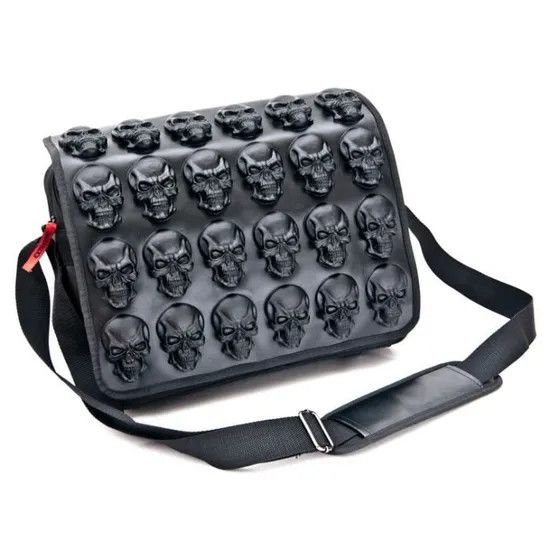 Other Skulls Messenger Bag Cult Appeal Gothic Latex Handmade Size ONE SIZE - 1 Thumbnail