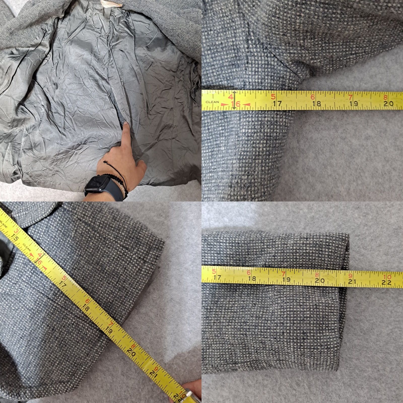 Pendleton VINTAGE Pendleton Wool Jacket Women S Gray Blazer 70s Academia READ Blazer Size S / US 4 / IT 40 - 8 Thumbnail