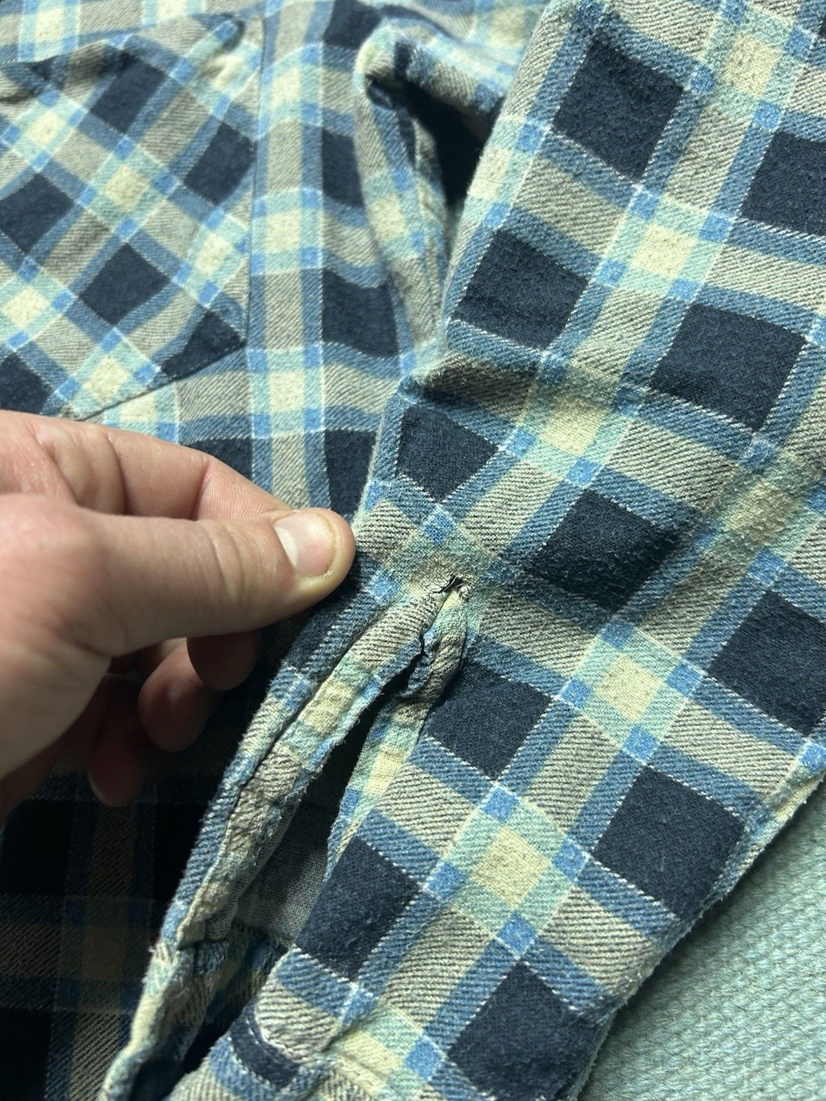 Vintage Vintage 70s flannel shirt cotton plaid youth boys 16 Size US XS / EU 42 / 0 - 2 Thumbnail