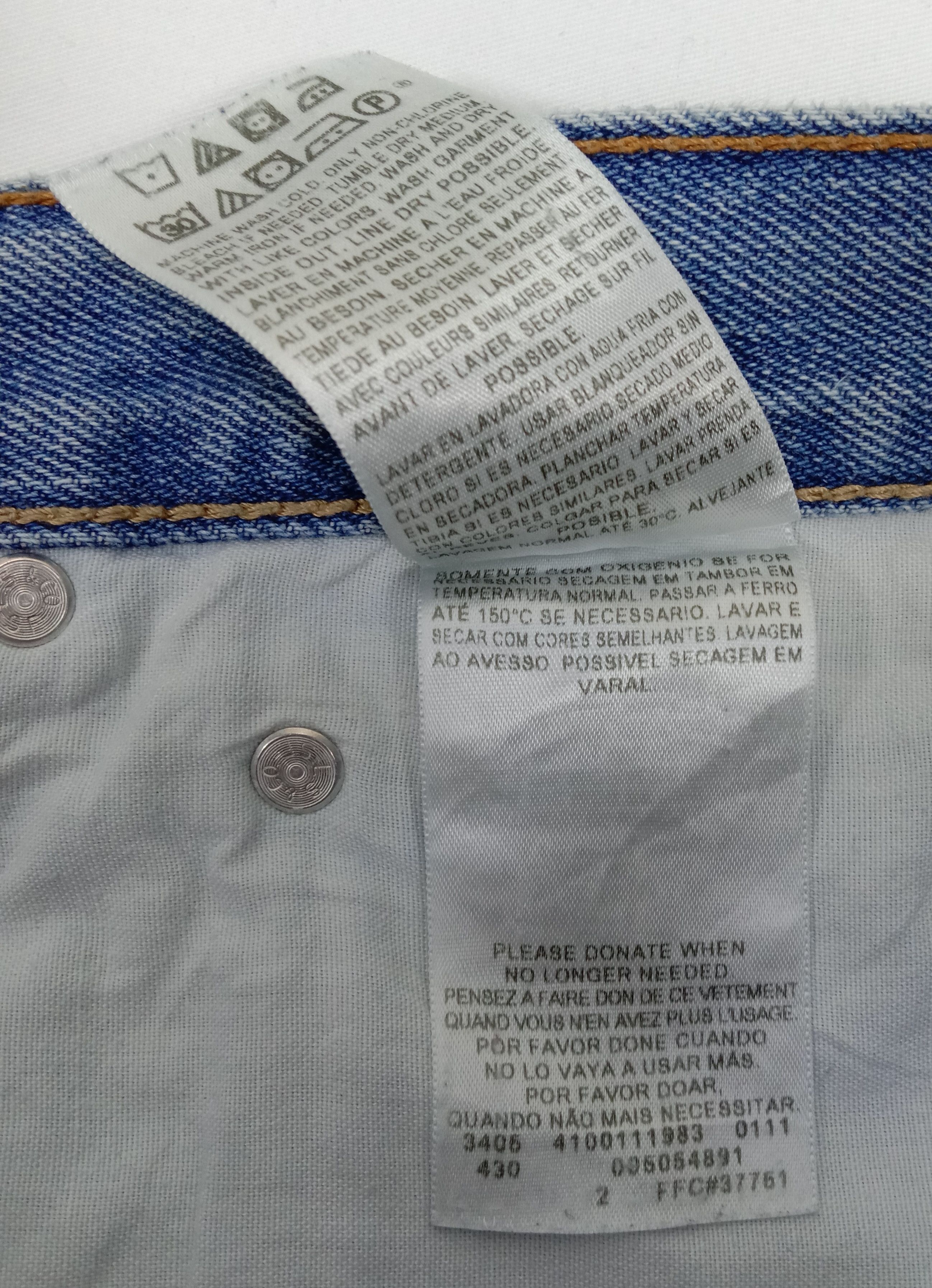Levi's Vintage Levi's 505 Light Wash Jeans Straight Fit Denim Size US 32 / EU 48 - 13 Thumbnail