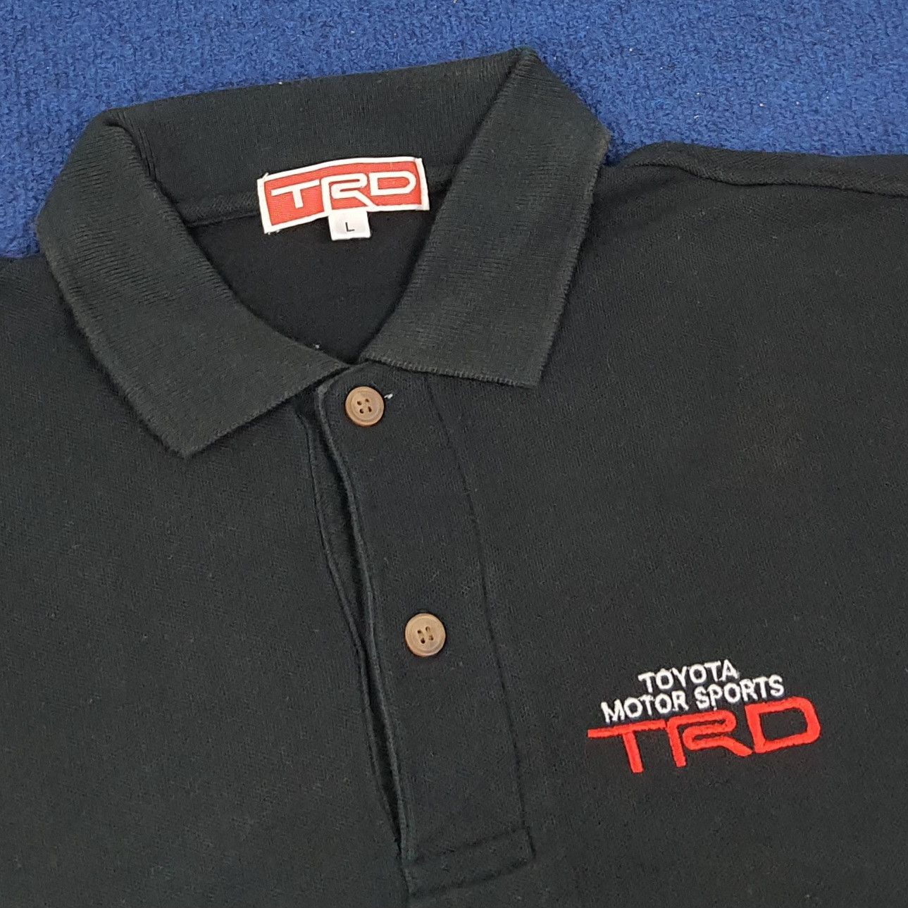 Japanese Brand × Vintage Vintage TRD Toyota Motorsports Japan Brand Polo Shirt Size US L / EU 52-54 / 3 - 4 Thumbnail