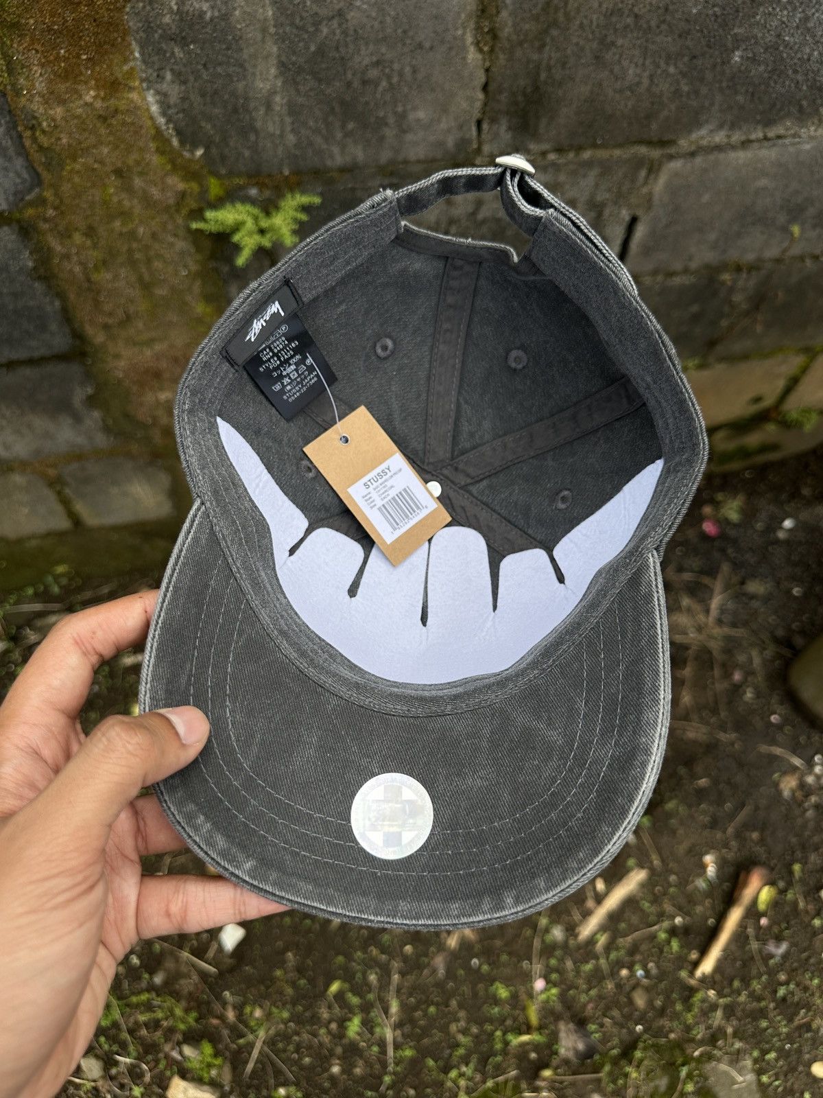 Stussy Stussy Basic Washed Low pro cap - Charcoal Size ONE SIZE - 5 Thumbnail
