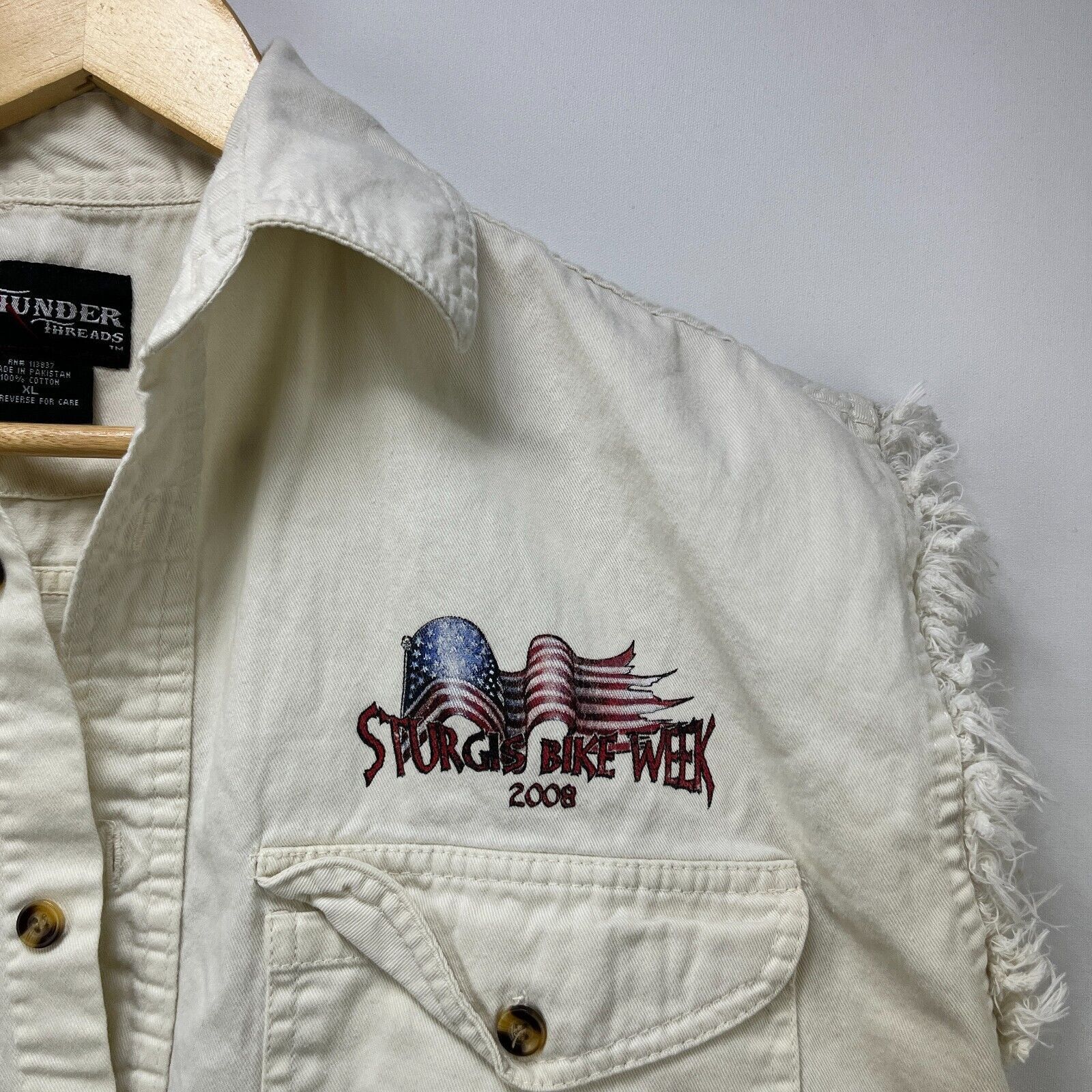 Vintage Vintage Y2K Sturgis Bike Week Harley Flames USA XL Bi Size US XL / EU 56 / 4 - 6 Thumbnail