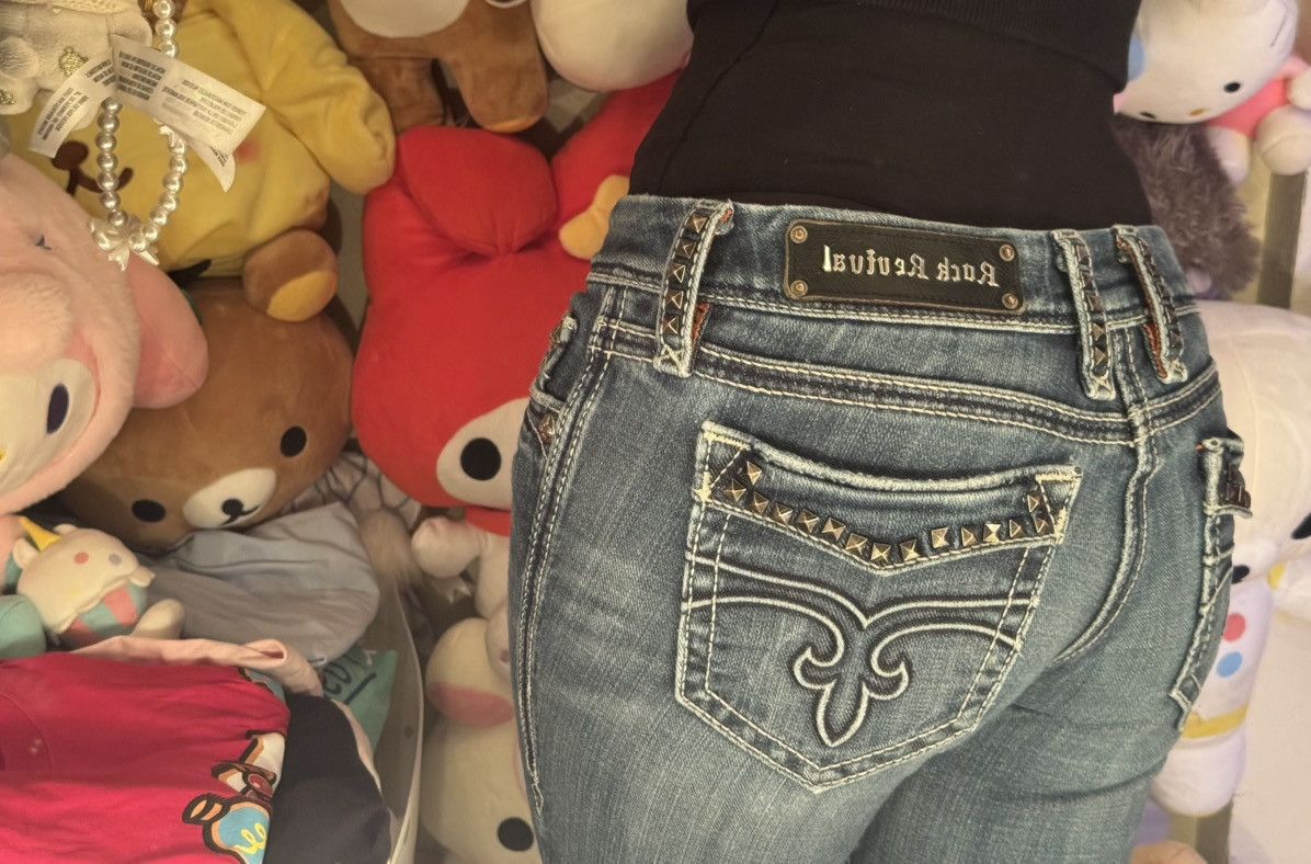Rock Revival ROCK REVIVAL - CECILIA STRAIGHT Early 2000’s Y2K Low-waisted Size 28" / US 6 / IT 42 - 4 Thumbnail