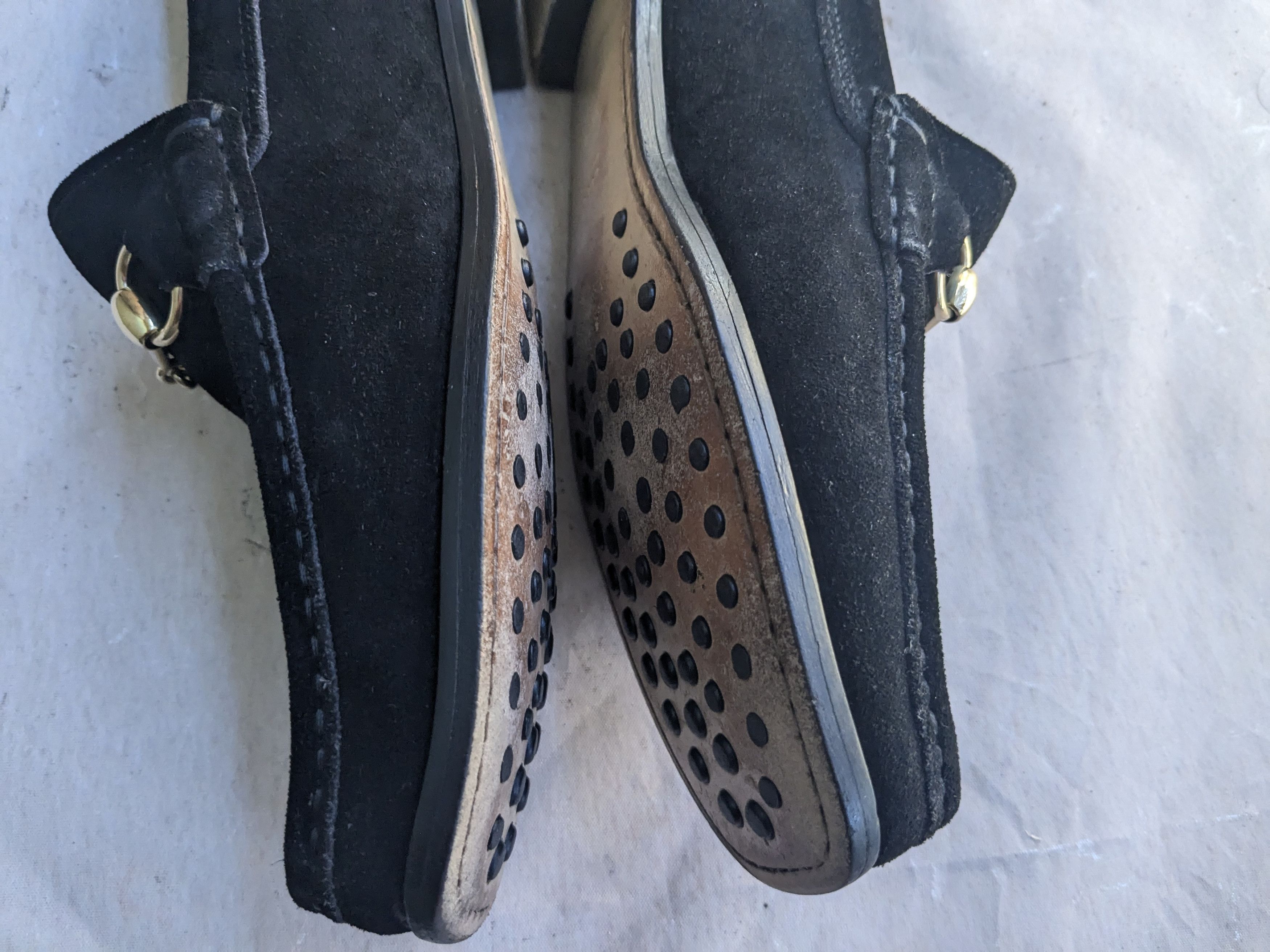 Gucci Horsebit Loafers Black 10 Snaffle Bit Suede