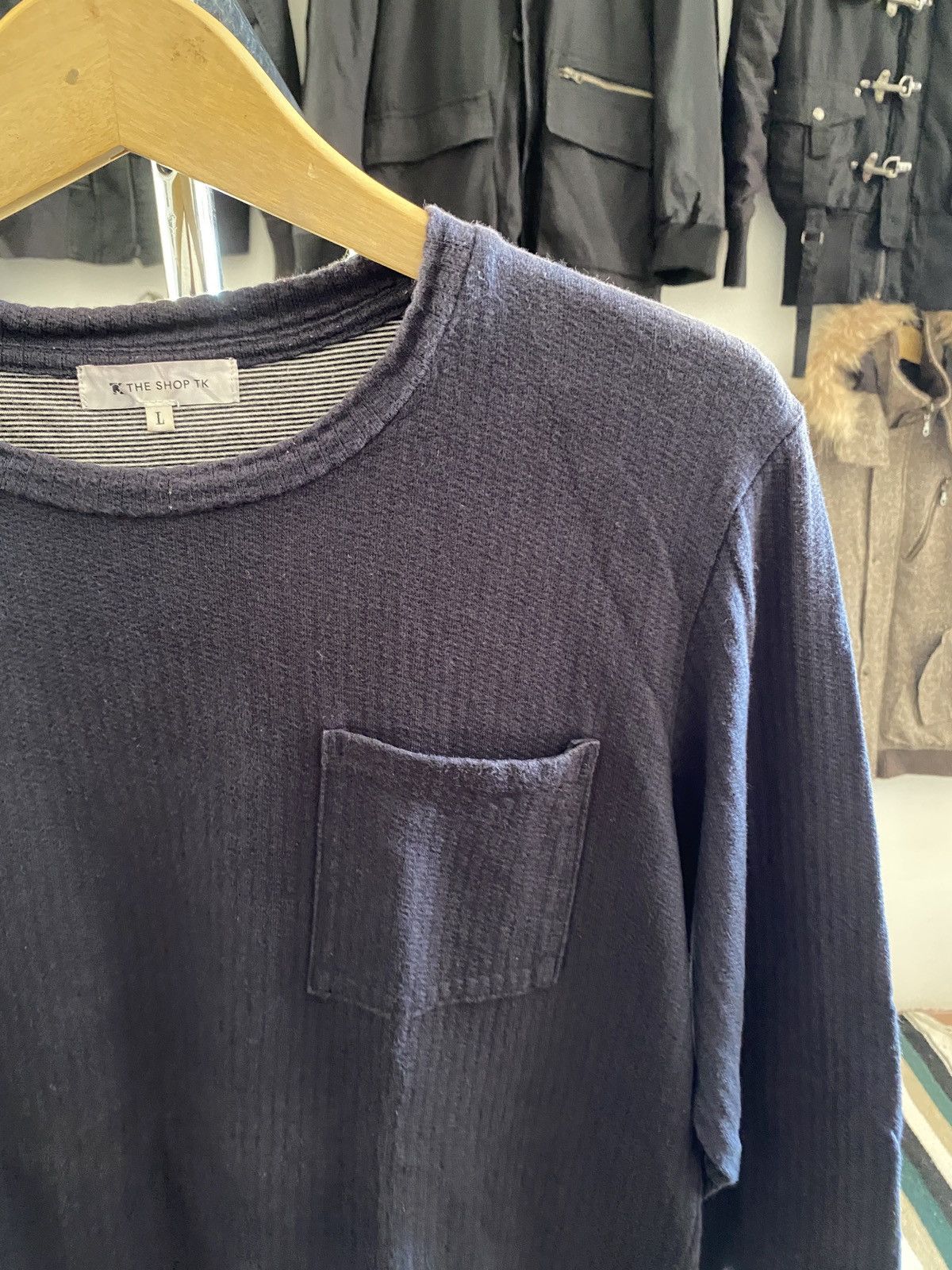 Japanese Brand Japanese Takeo Kikuchi DOUBLE LAYER Pocket Long Slevee TEE Size US L / EU 52-54 / 3 - 5 Thumbnail