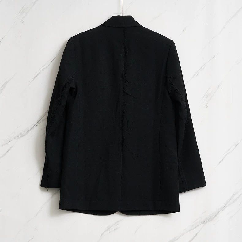 Song For The Mute Song For The Mute pure black embroidered suit Size 46R - 5 Thumbnail