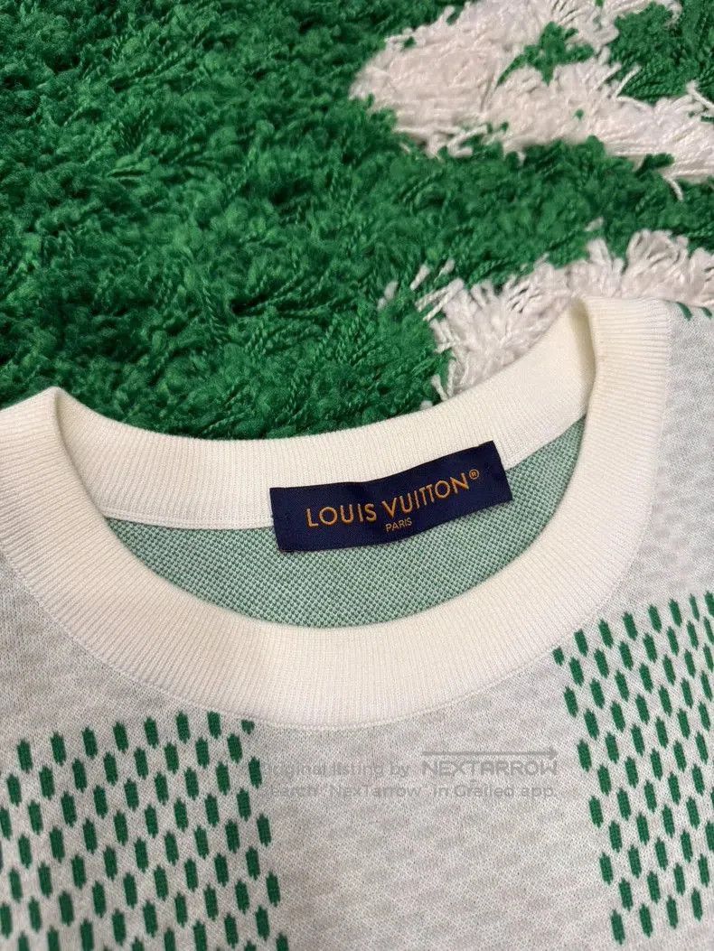 Louis Vuitton Louis Vuitton 24 White Green Check Tee. Size US XXL / EU 58 / 5 - 2 Thumbnail