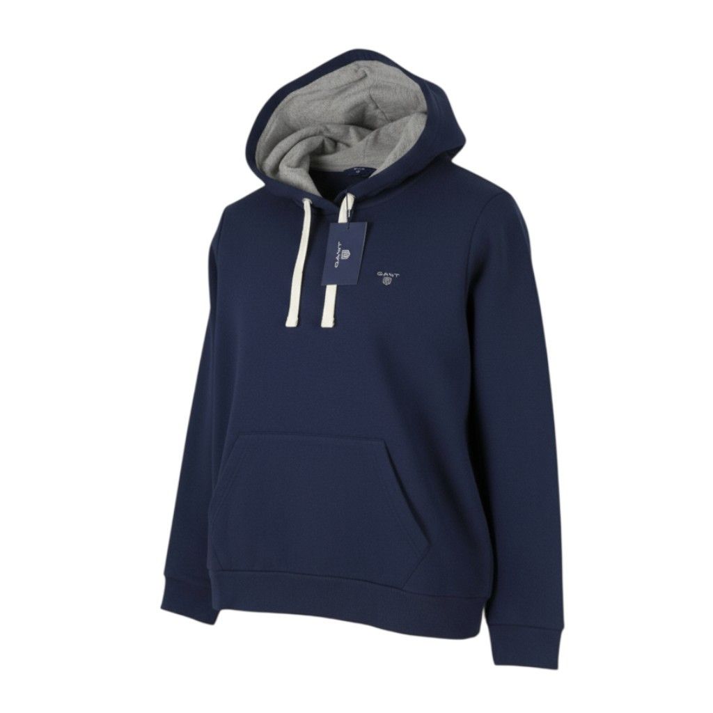 Gant CLASSIC L Evening Blue Logo Hoodie 87221 Size L / US 10 / IT 46 - 1 Thumbnail