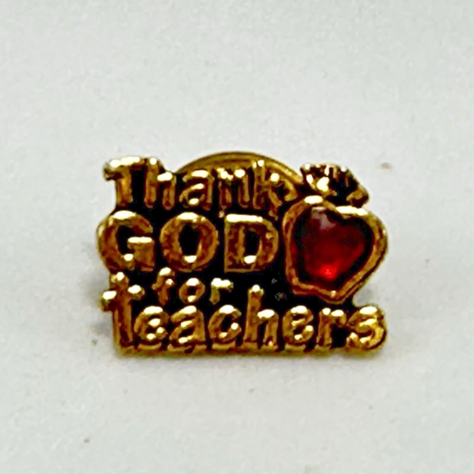 Unknown London Thank God for Teachers Apple Brooch Pin Button Gift Size ONE SIZE - 7 Thumbnail