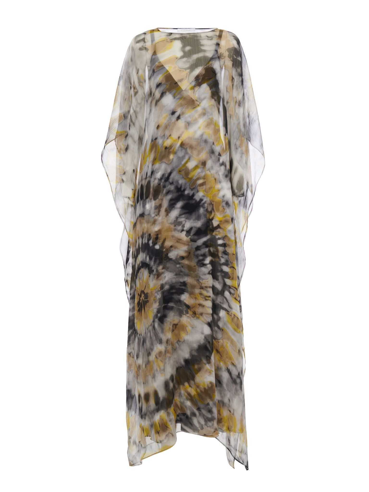 Chloe o1loc1c10425 Kaftan-Inspired Maxi Dress in Multicolor Size S / US 4 / IT 40 - 1 Thumbnail