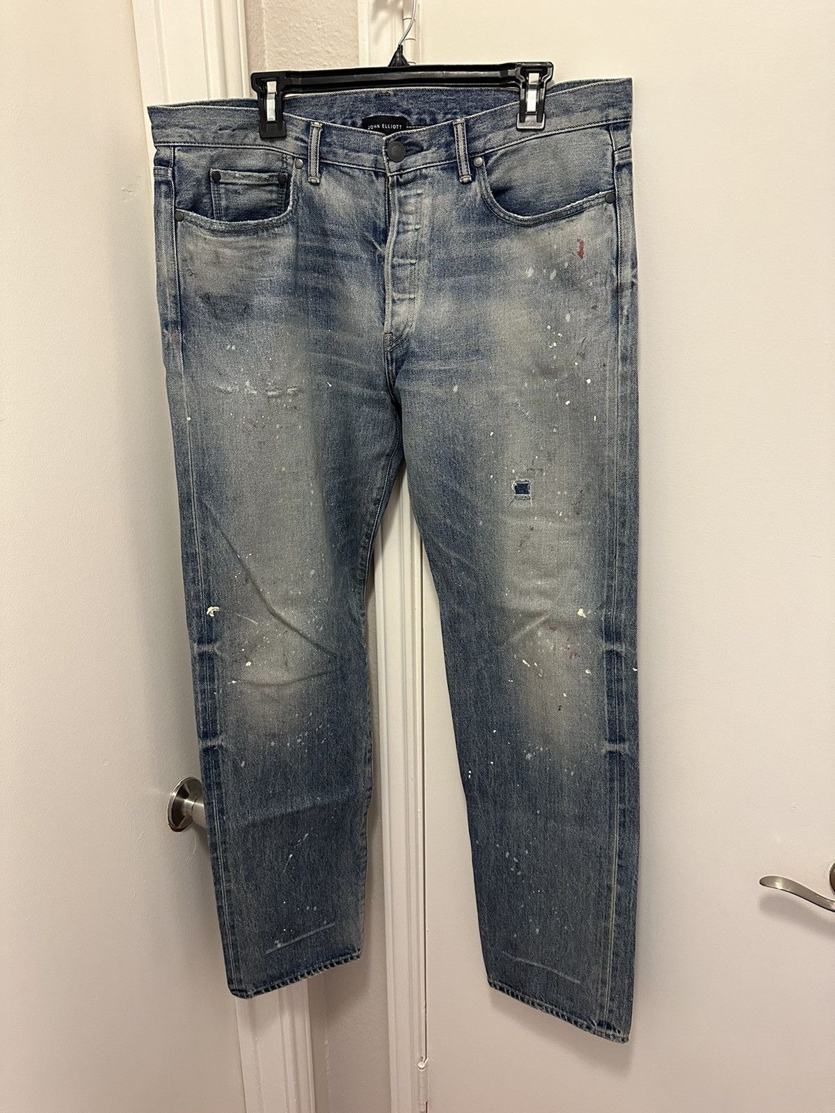 image of John Elliott The Daze Selvedge Jeans in Blue, Men's (Size 36)