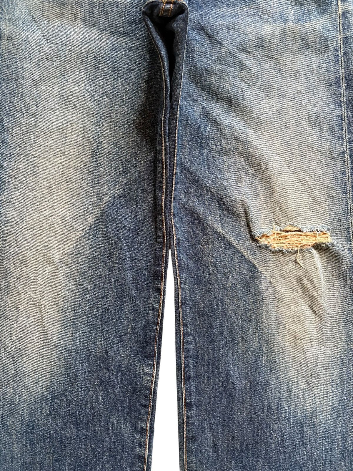 Edwin Vintage Japanese Edwin 505x Selvedge Mud Wash Baggy Jeans Size US 30 / EU 46 - 6 Thumbnail