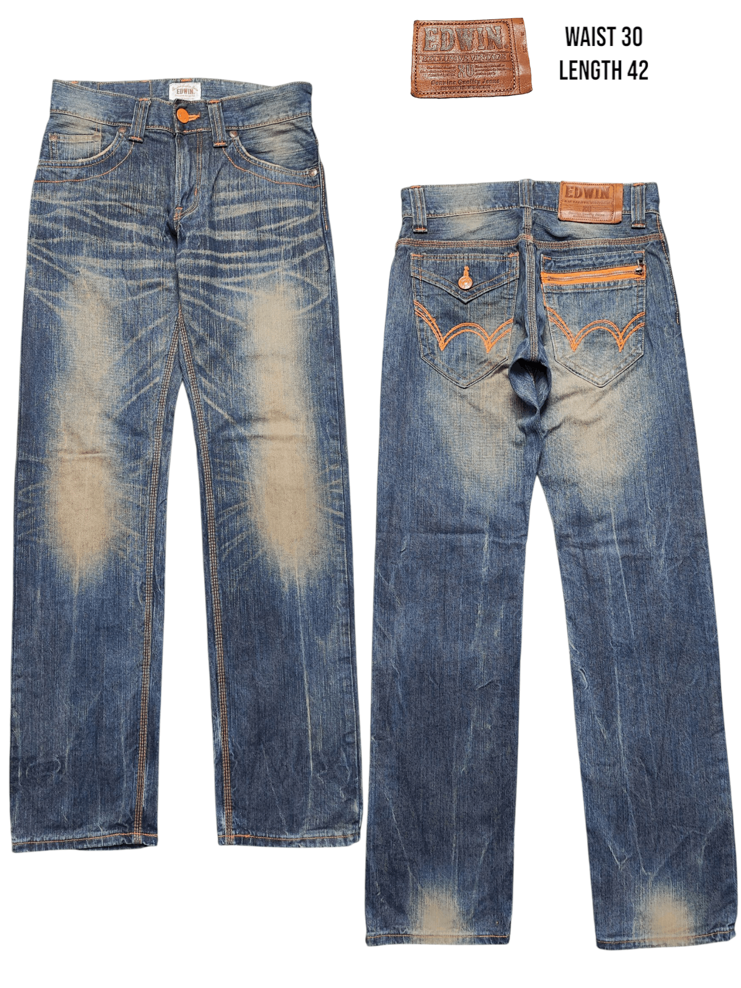 Edwin EDWIN VINTAGE XV FADED JEANS VERY RARE Size US 30 / EU 46 - 1 Thumbnail