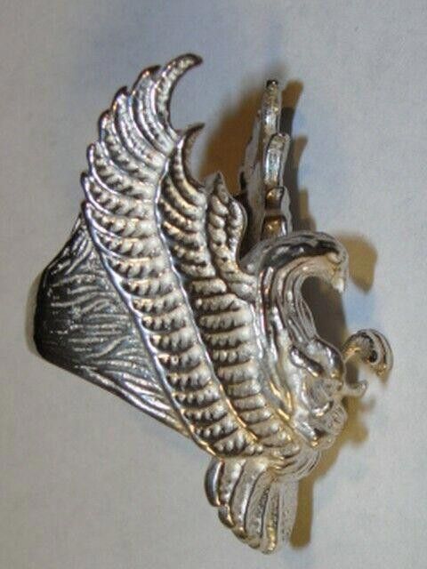Designer Silver Tribal Statement Eagle Ring with Alberto Juan Size ONE SIZE - 3 Thumbnail