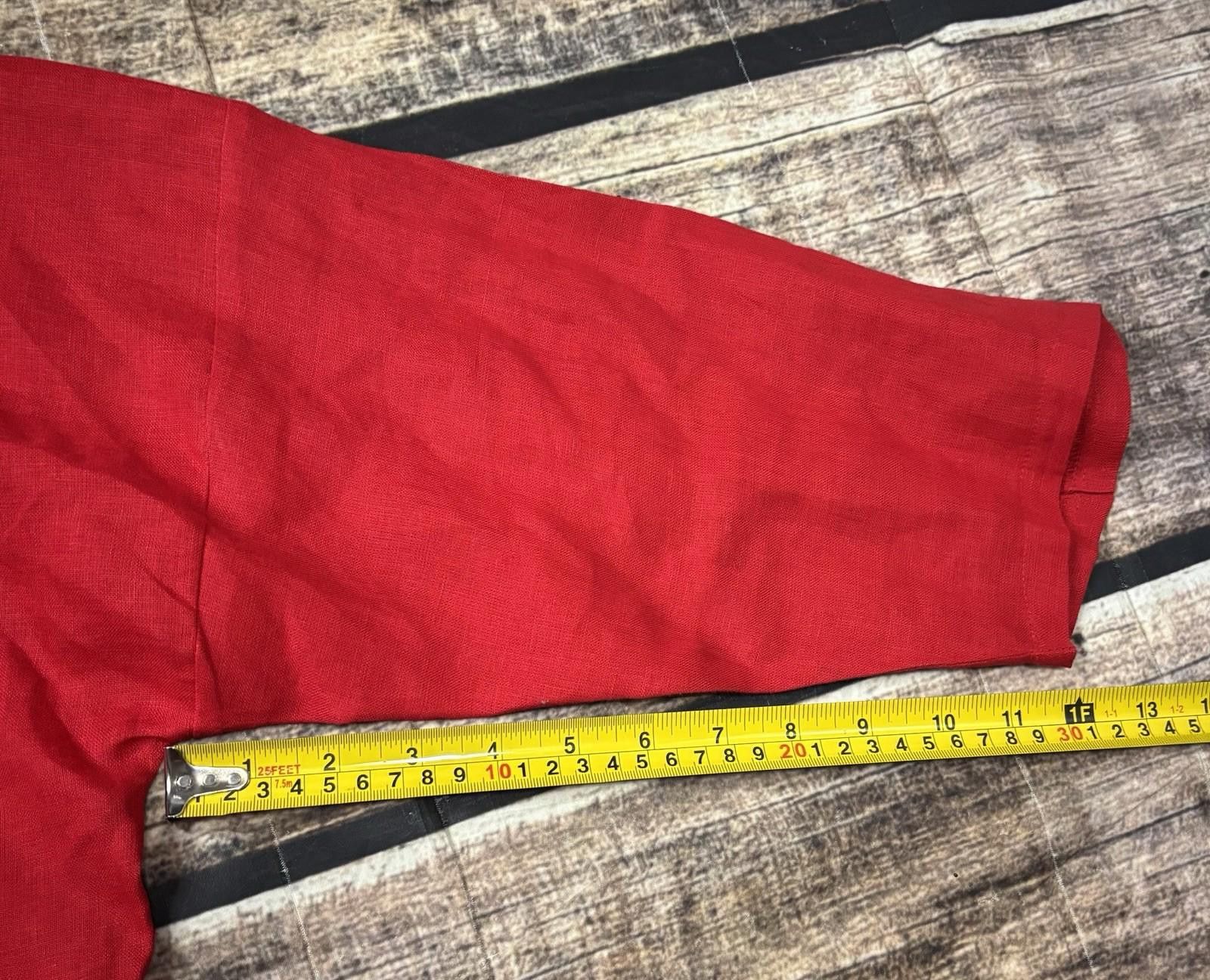Other Louis Pimon for La Libellule Top Womens 3XL Linen Polo VTG Size 3XL / US 20-22 - 12 Thumbnail