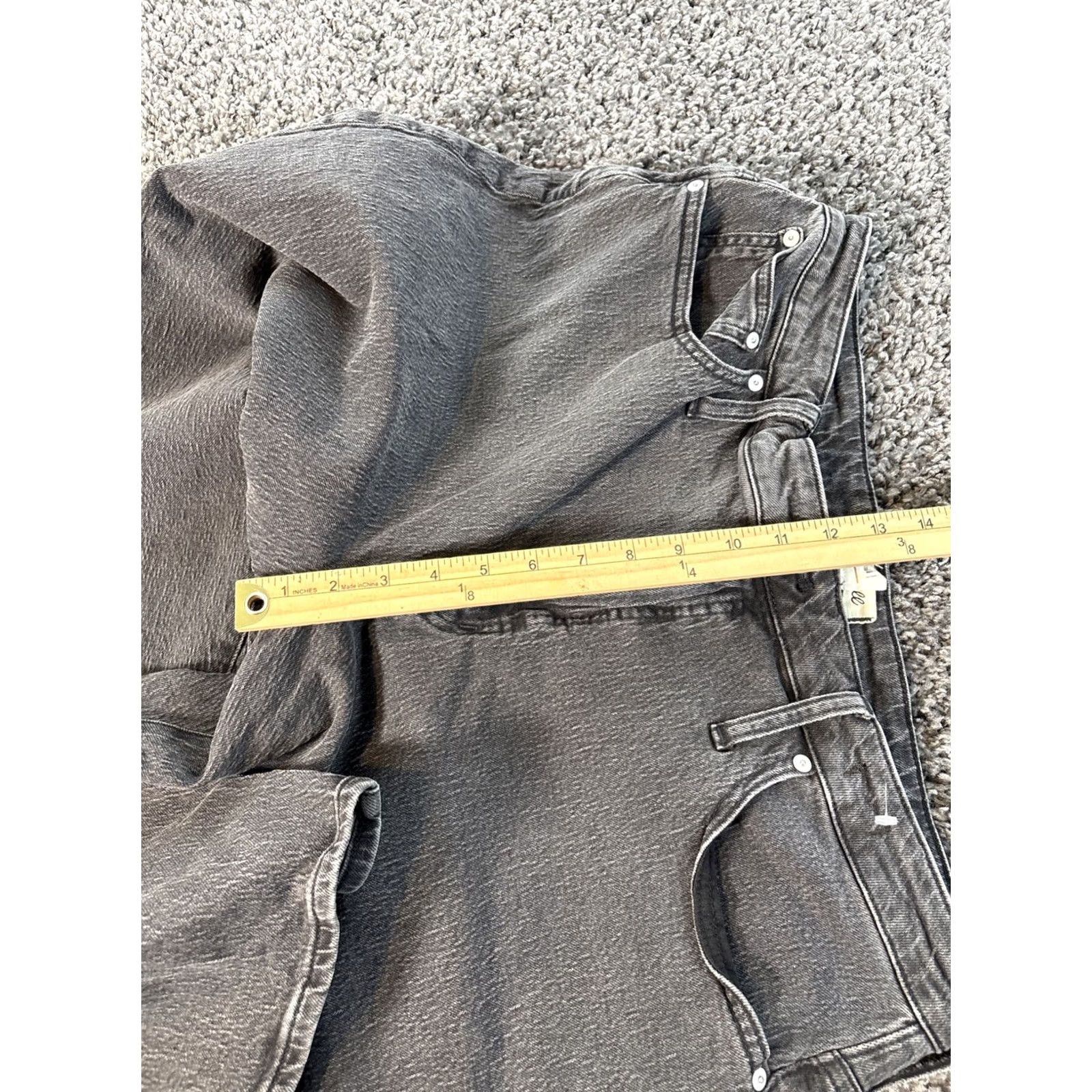 Madewell Madewell Jeans Womens Size 36 Regular 27 Black High Rise 5-Pocket Denim Straight Vintage-Style 90s Bohemian Preppy Size 25" / US 0 / IT 36 - 5 Thumbnail