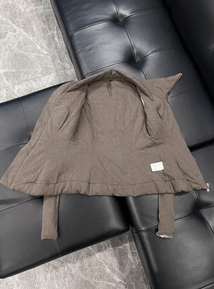 Rick Owens Rick Owens Solid Color Zipper Cotton Jacket Size US XXS / EU 40 - 5 Thumbnail
