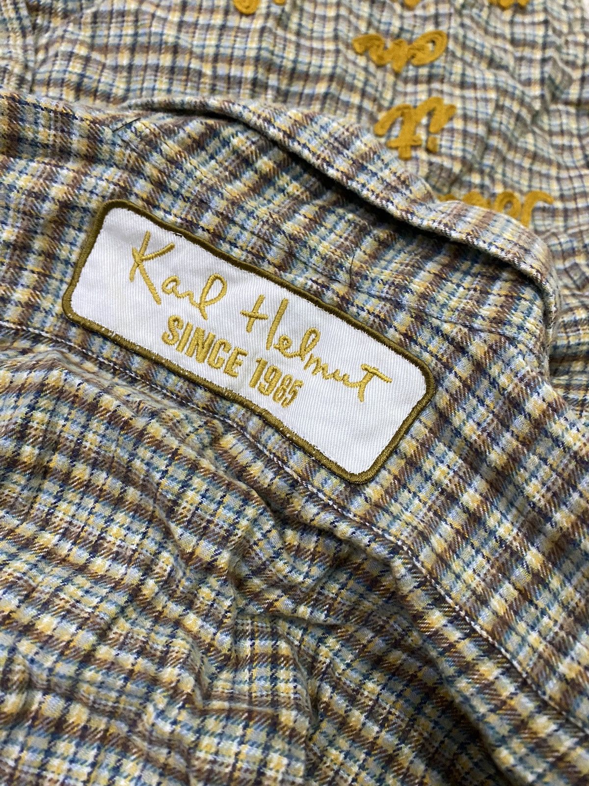 Karl Helmut 💥Vtg Karl Helmut Flannel Button Shirt Size US L / EU 52-54 / 3 - 7 Thumbnail