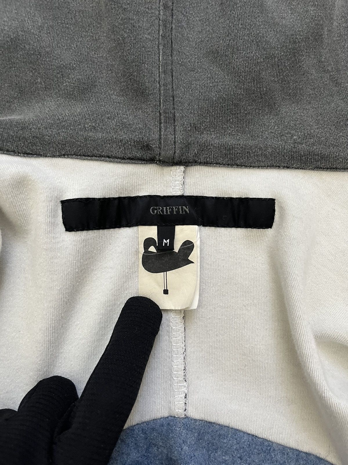 Griffin Griffin mid 1990s hybrid wool-cotton hoodie Size US M / EU 48-50 / 2 - 10 Thumbnail