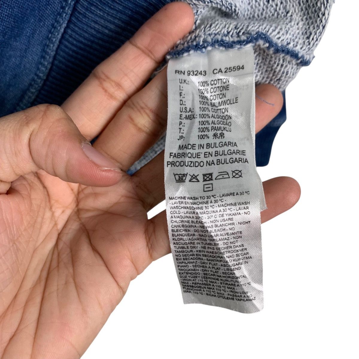 Diesel DIESEL Indigo Division Colorblock Sweatshirts #1756-C78 Size S / US 4 / IT 40 - 11 Thumbnail