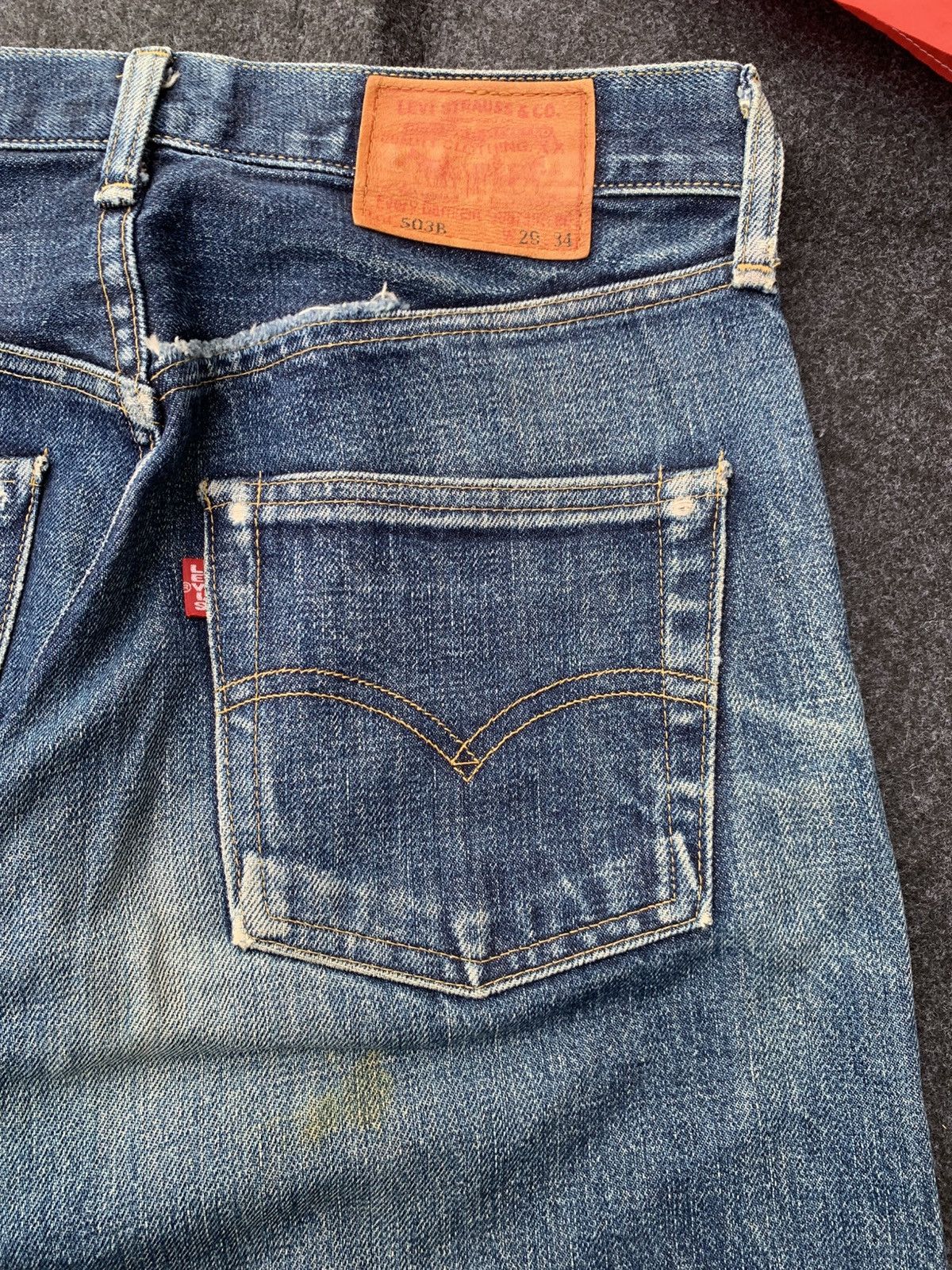 Levi's Levi's 503B Big E Selvedge Japan 🇯🇵 Vintage Fade Size US 28 / EU 44 - 3 Thumbnail