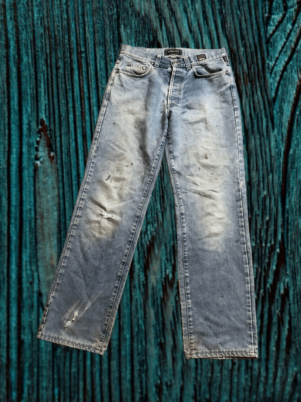 Versace Jeans Couture Vintage Versace Jeans Couture Faded Blue Denim Size US 34 / EU 50 - 1 Thumbnail