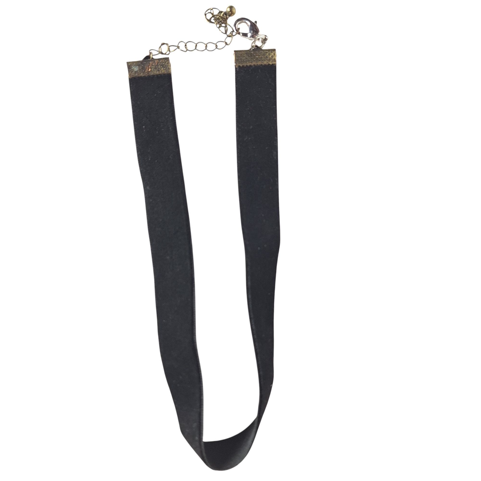 Other Gothic Black Velvet Choker Necklace Grunge Alt Aesthetic Bro Size ONE SIZE - 2 Thumbnail