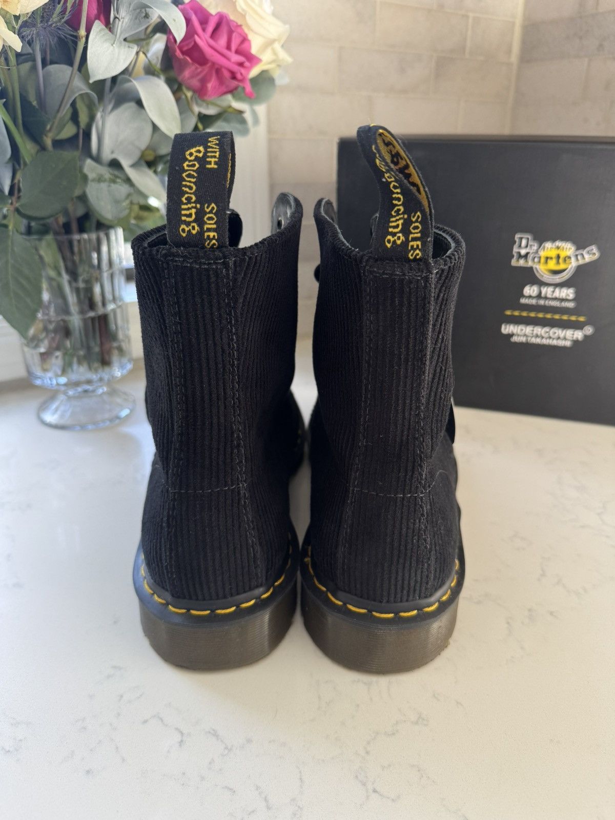 Dr. Martens × Undercover Undercover x Dr. Martens 1460 Black Corduroy Boots size US12 Size US 12 / EU 45 - 5 Thumbnail