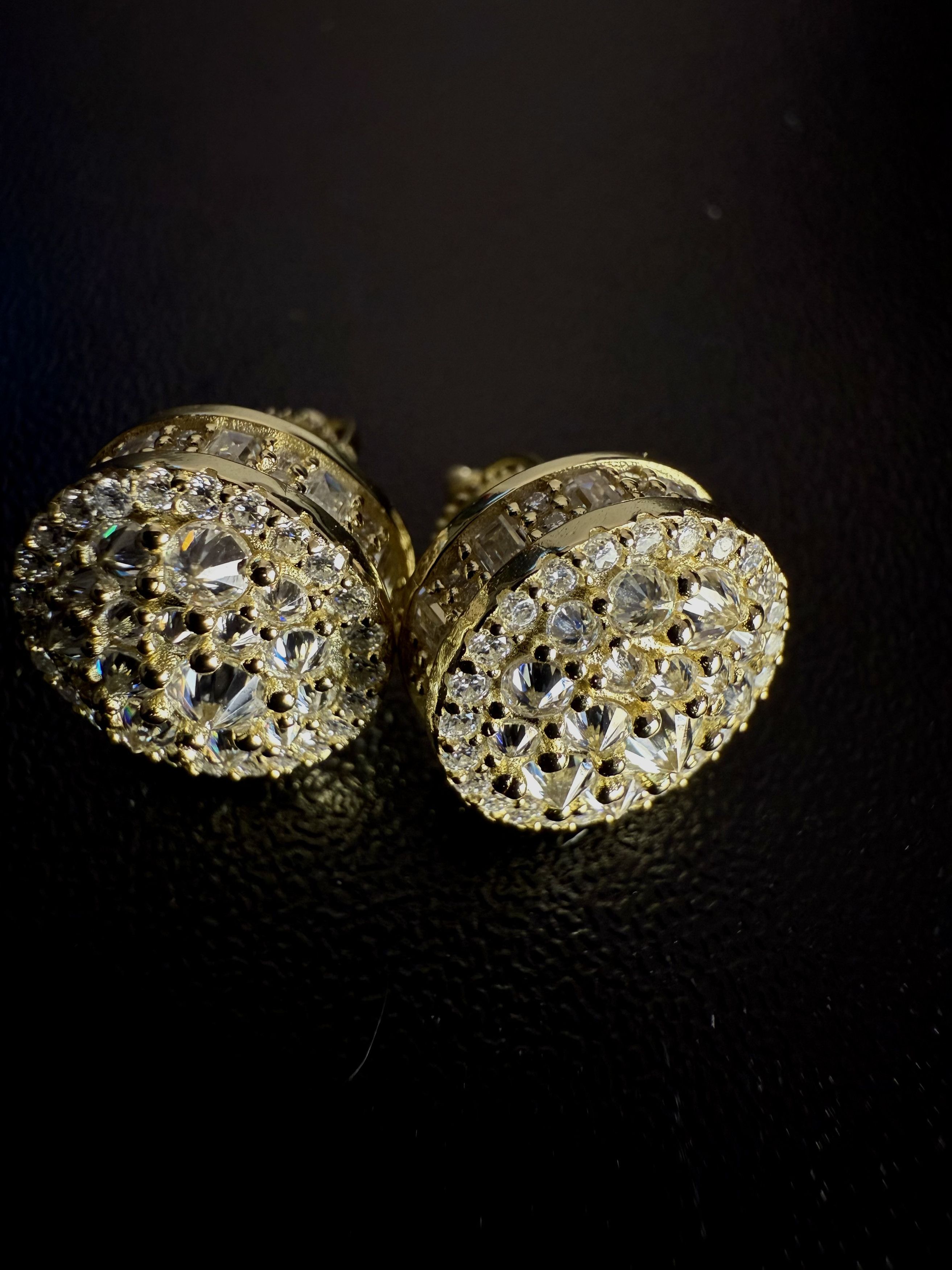 Other Glacier Halo stud moissanite gold plated 925silver earrings Size ONE SIZE - 12 Thumbnail