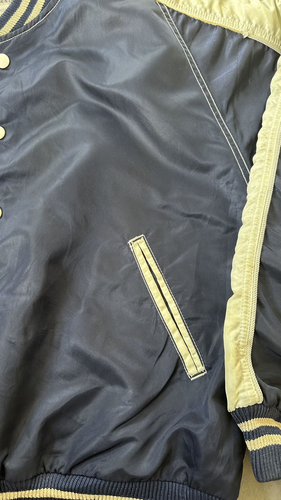 Japanese Brand EXPERIMENTAL WEAR BY BLUEWAY COMPANY BUTTON COACH JACKET Size US XL / EU 56 / 4 - 3 Thumbnail