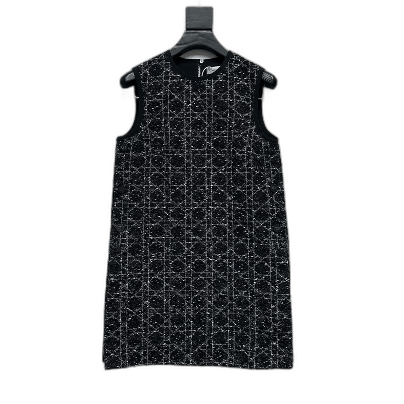 Dior DIOR Black Gray Sleeveless Dress with Dust Bag Size XS / US 0-2 / IT 36-38 - 1 Thumbnail