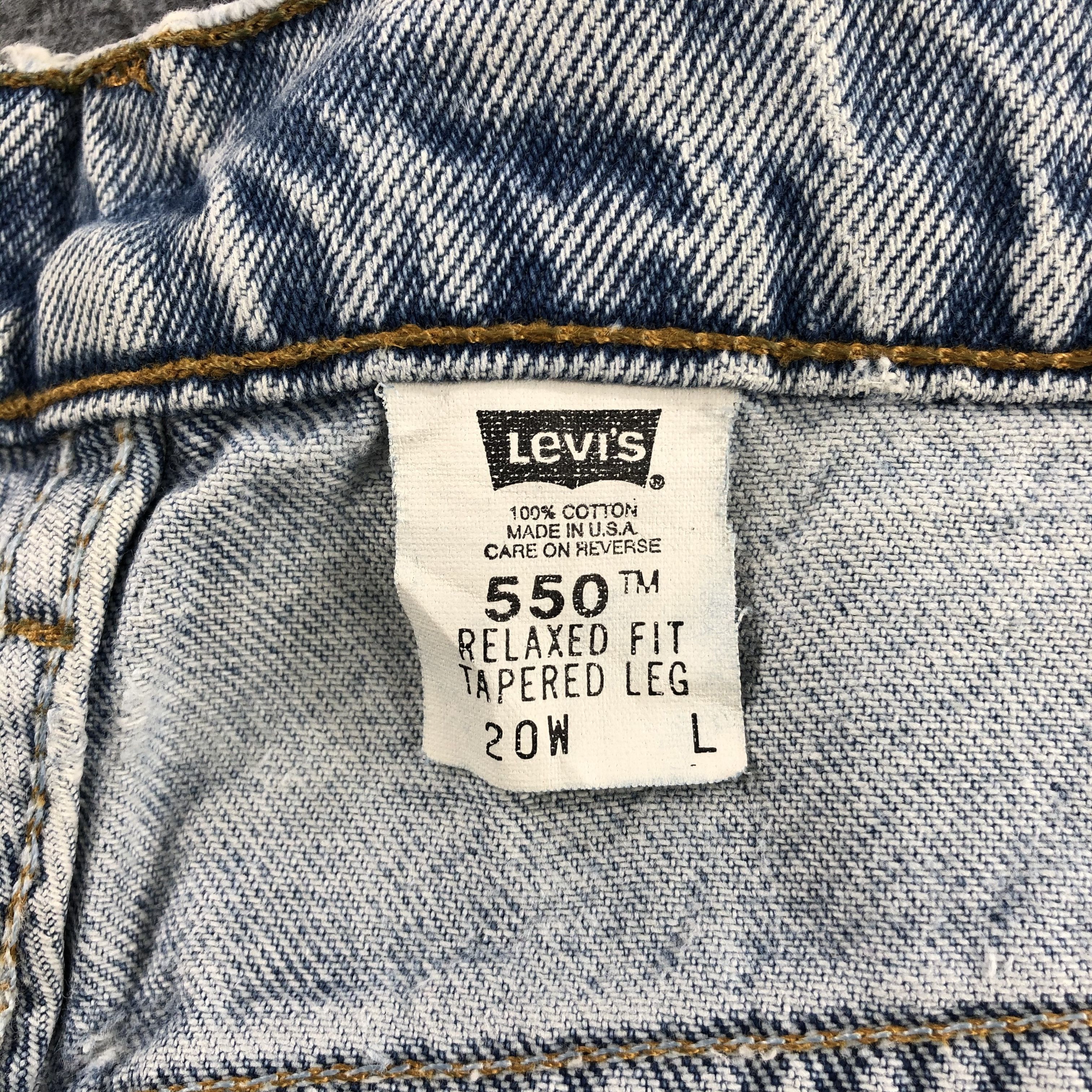 Levi's 90s Vintage Light Wash Levis 550 Jeans-J1684 Size US 39 - 15 Thumbnail