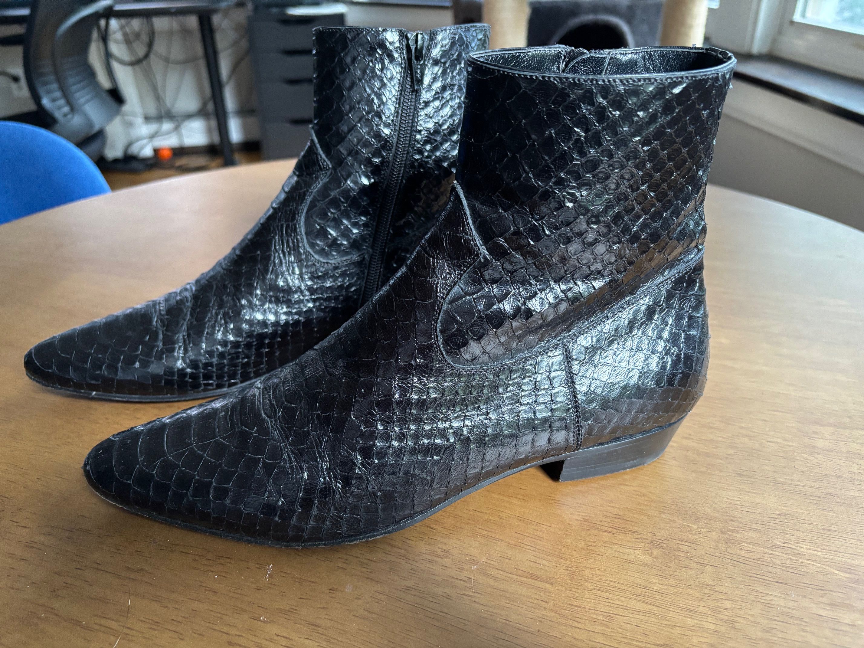 Yves Saint Laurent Python Boots | Grailed