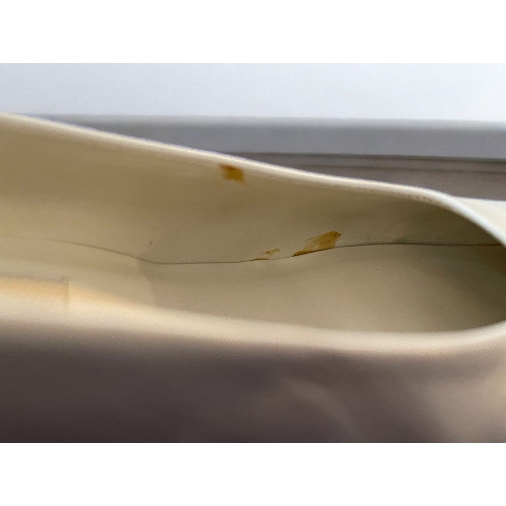 Unknown London Enzo Angiolini White Bronze Pumps Heels Leather Size 6.5 M Size US 6.5 / IT 36.5 - 5 Thumbnail