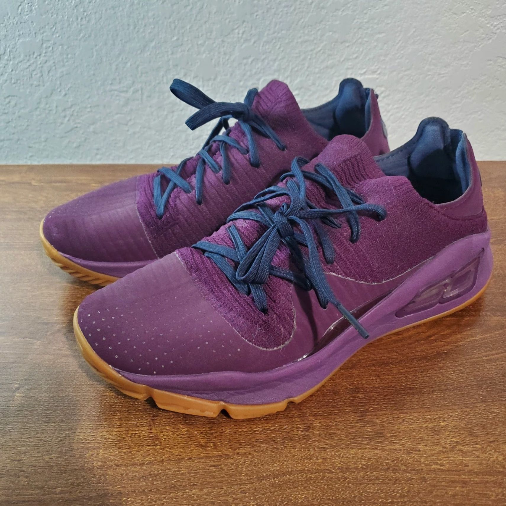 Under Armour Under Armour Curry 4 Low Mens 9 Merlot Purple Basketball Sneaker Steph Low Top Shoes 3000083-500 Mens Purple Basketball Shoes Size US 9 / EU 42 - 2 Thumbnail