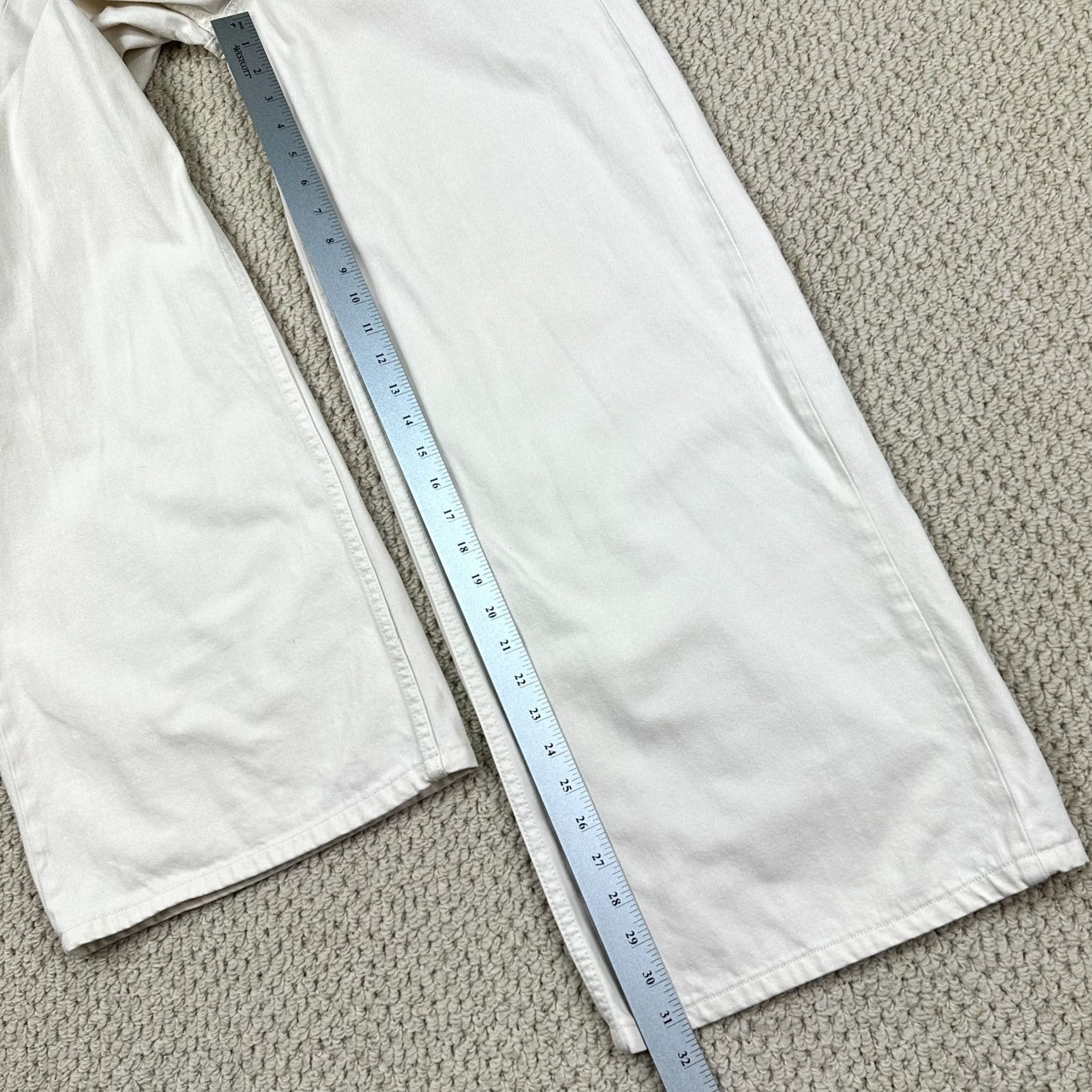 Rag & Bone Rag & Bone Sofie High Rise Ultra Wide Leg Jeans Ecru Womens 28x31 27 Size 27" / US 4 / IT 40 - 7 Thumbnail