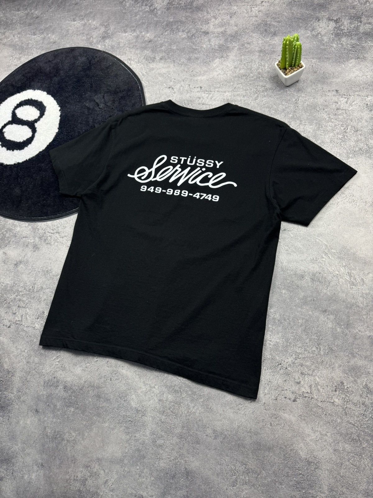 Stussy Stüssy Service Script Logo T-Shirt - Old Stock Style Graphic Size US M / EU 48-50 / 2 - 9 Thumbnail