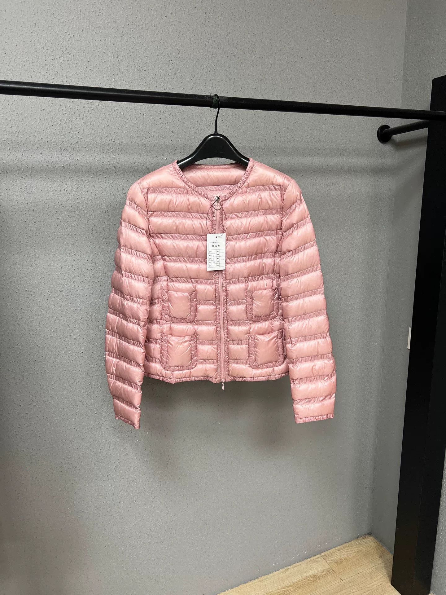 Moncler Moncler Down Pink Down Jacket L Women Size L / US 10 / IT 46 - 1 Thumbnail