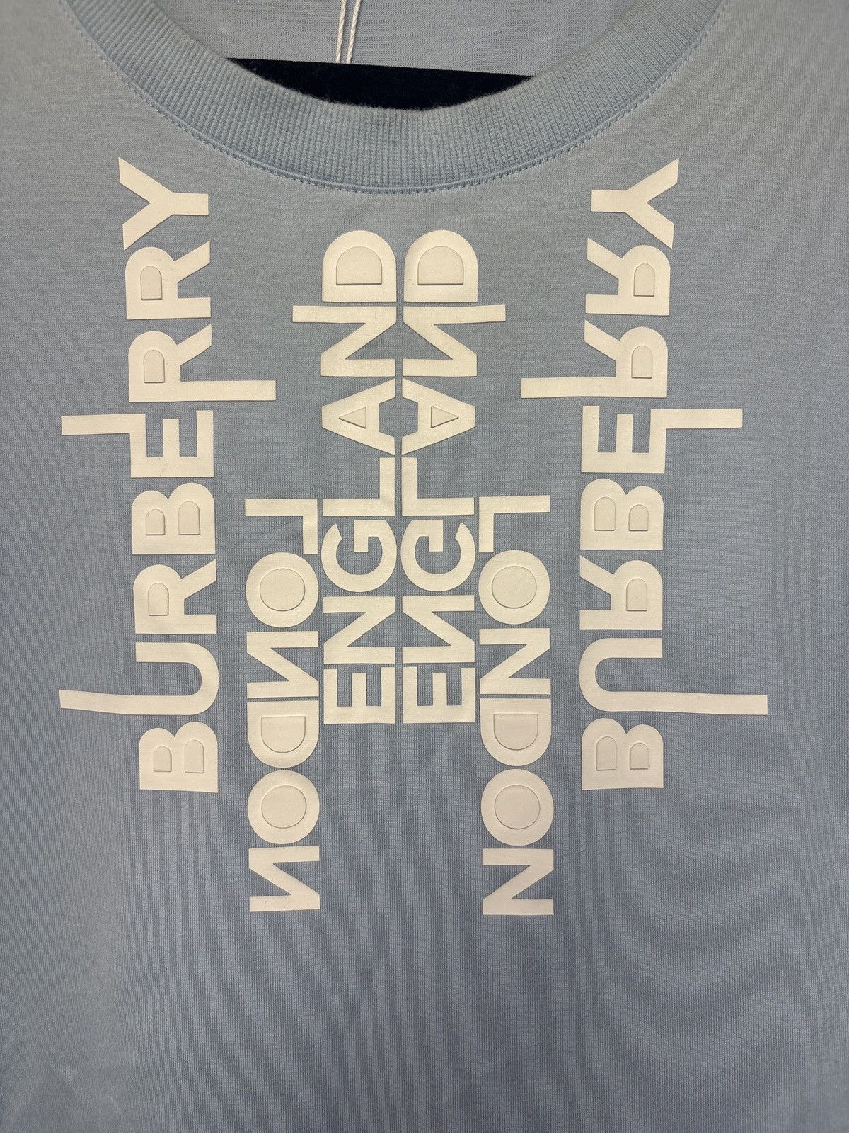 Burberry Burberry Baby Blue Letter Tee Size US XXL / EU 58 / 5 - 3 Thumbnail