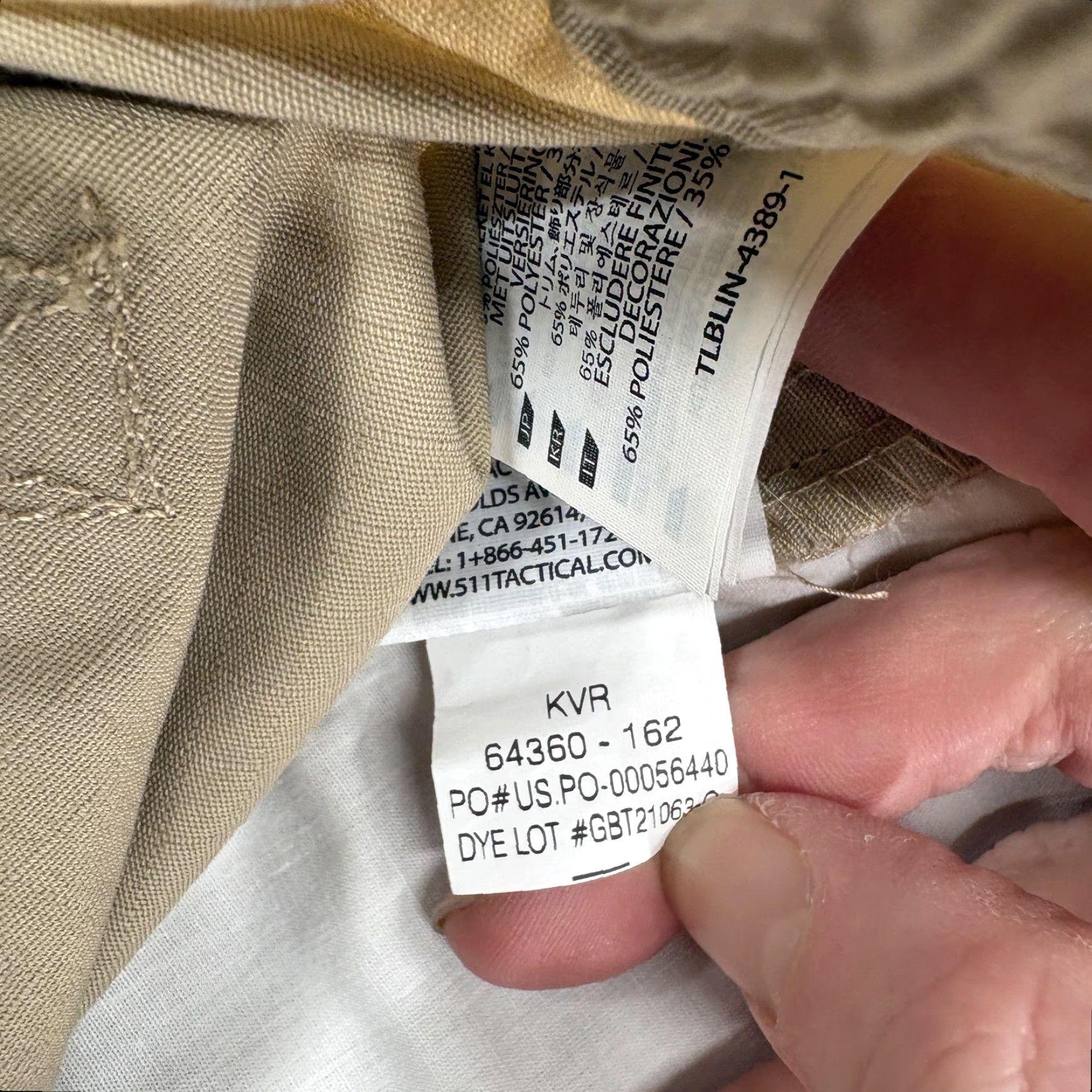 Vintage 5.11 Tactical Taclite Pro Pants Womens 16 Long Khaki Cargo Outdoor Ripstop Trail Size 38" / US 16 / IT 52 - 7 Thumbnail