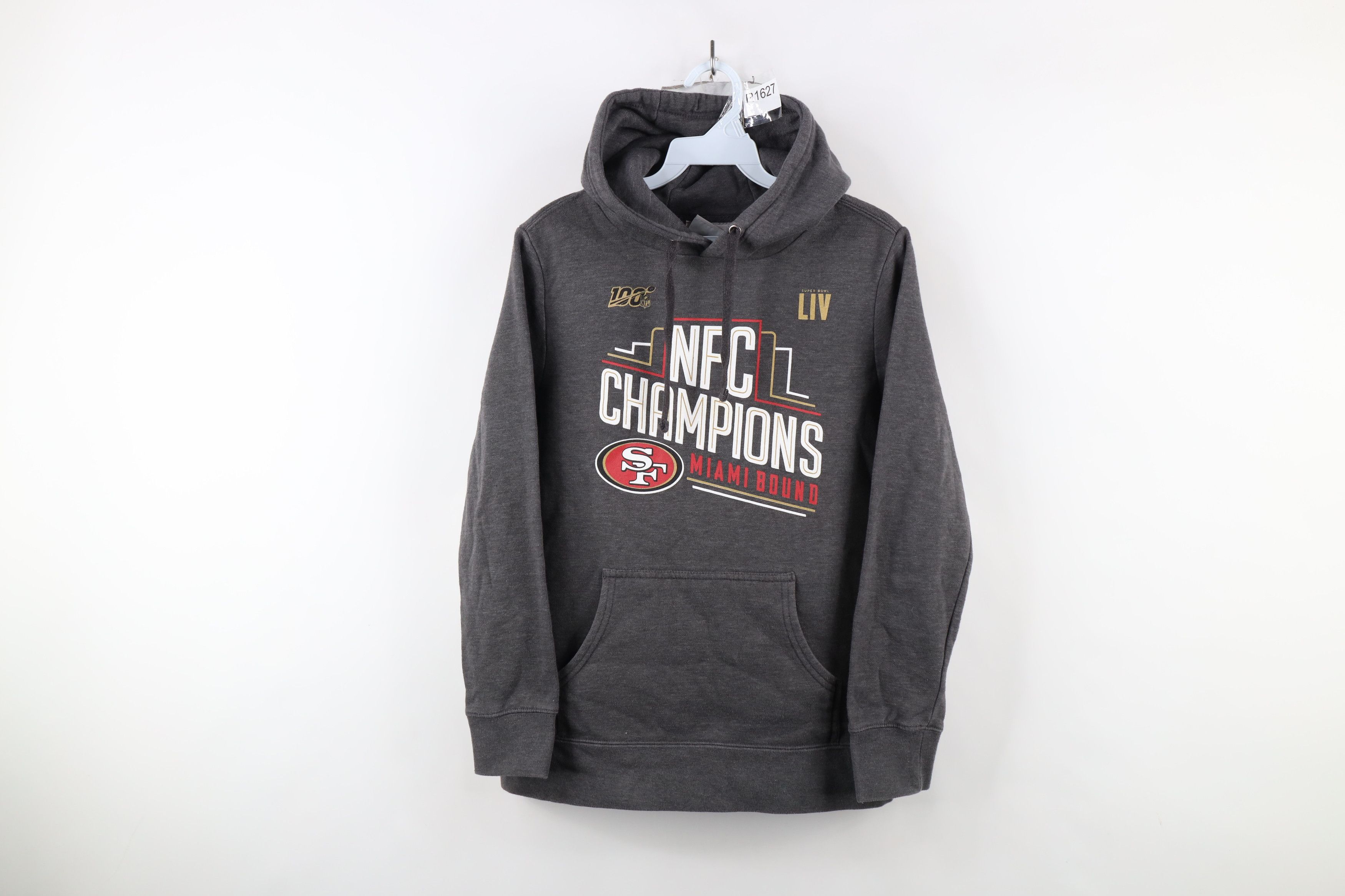 Vintage Fanatics Champions San Francisco 49ers Football Hoodie Gray Size M / US 6-8 / IT 42-44 - 1 Thumbnail