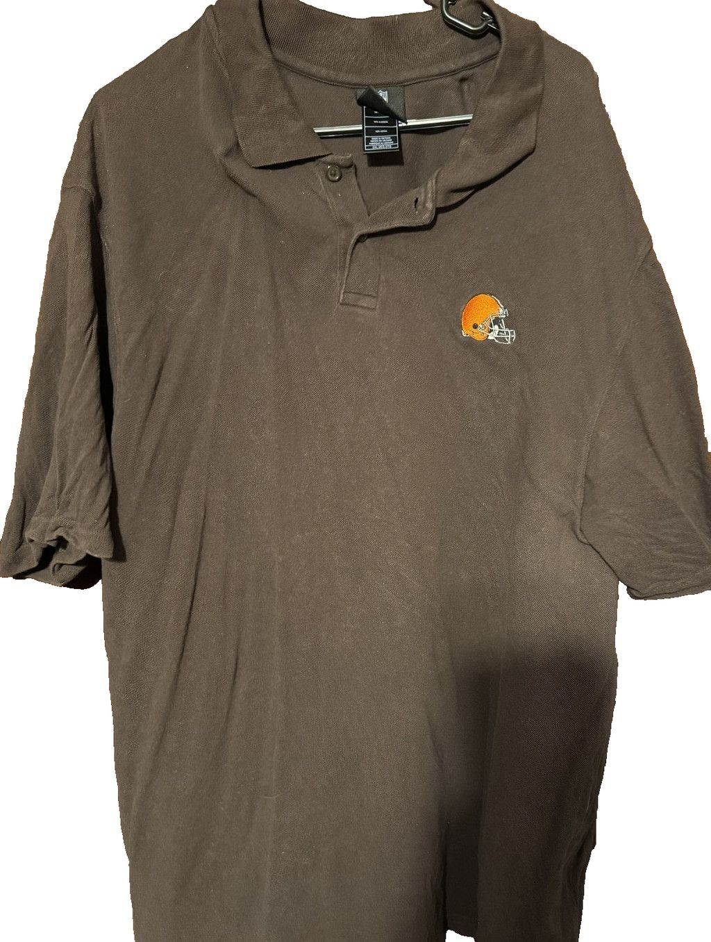 Reebok Cleveland Browns Vintage Reebok Polo Men’s Size 2XL Brown Size US XXL / EU 58 / 5 - 1 Thumbnail