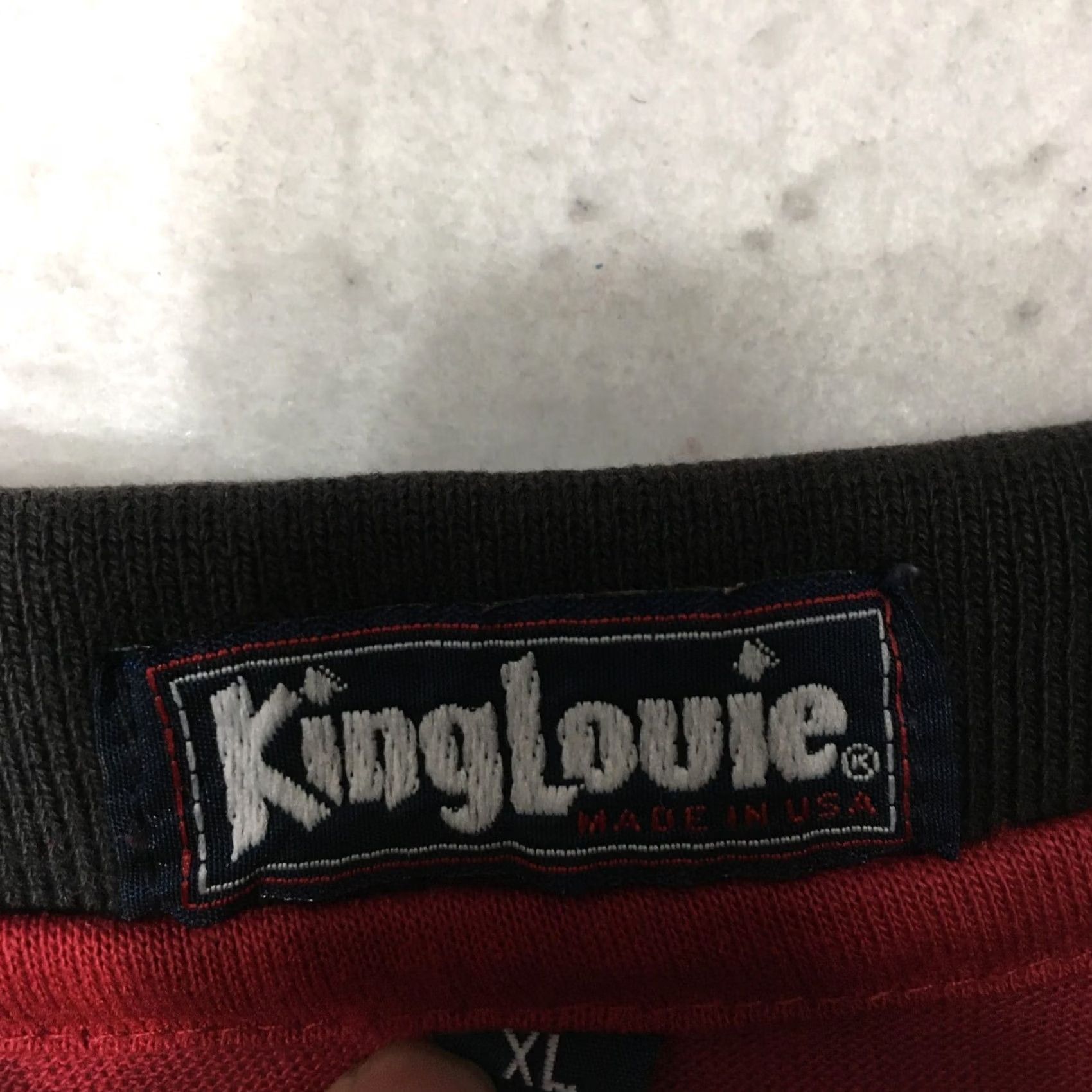 Vintage King Louie America Polo Shirt Men L Red Cotton Short Sleeve Polo Size US L / EU 52-54 / 3 - 5 Thumbnail