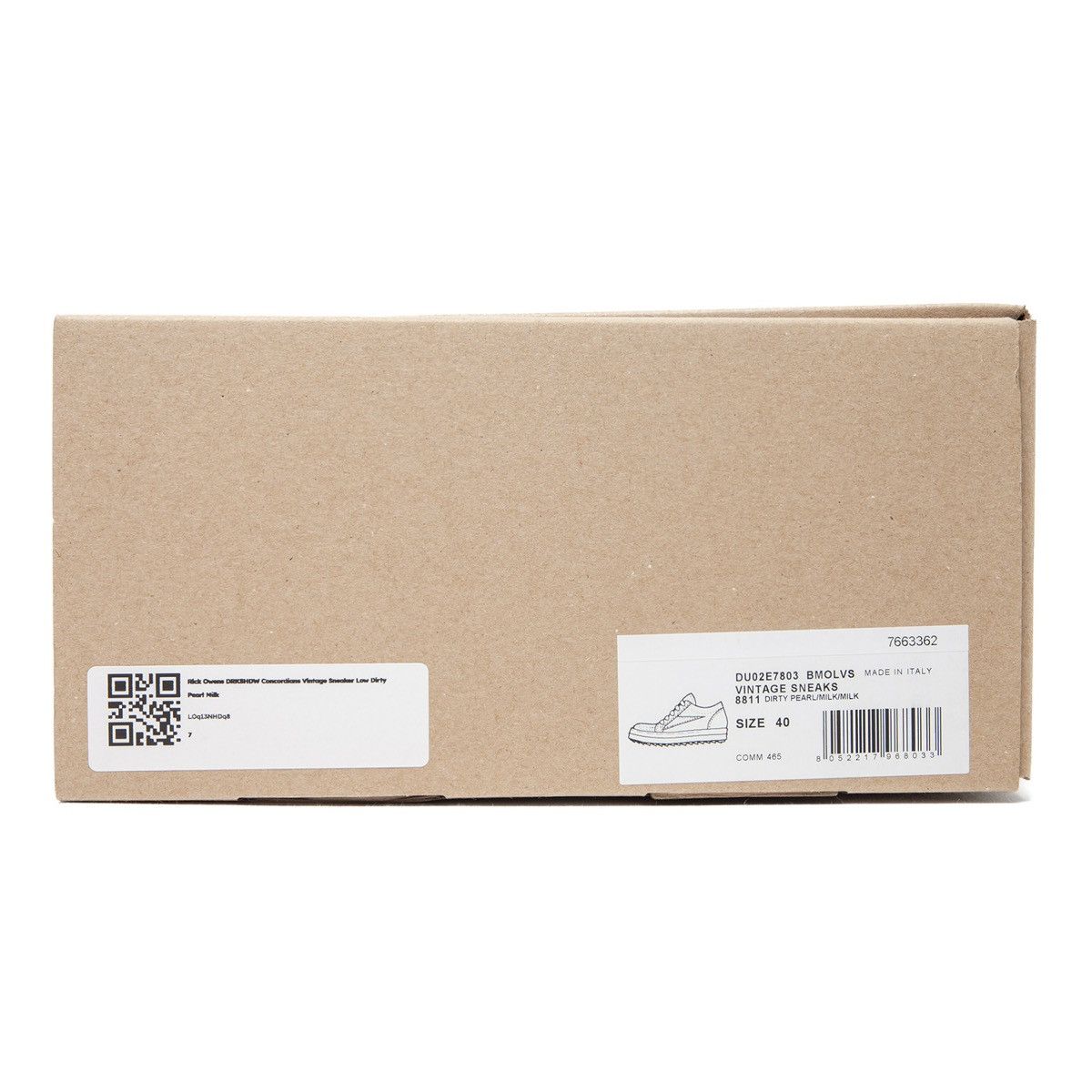 Rick Owens DRKSHDW Concordians Vintage Sneaker Low Dirty Pearl Milk Size US 7 / EU 40 - 9 Thumbnail