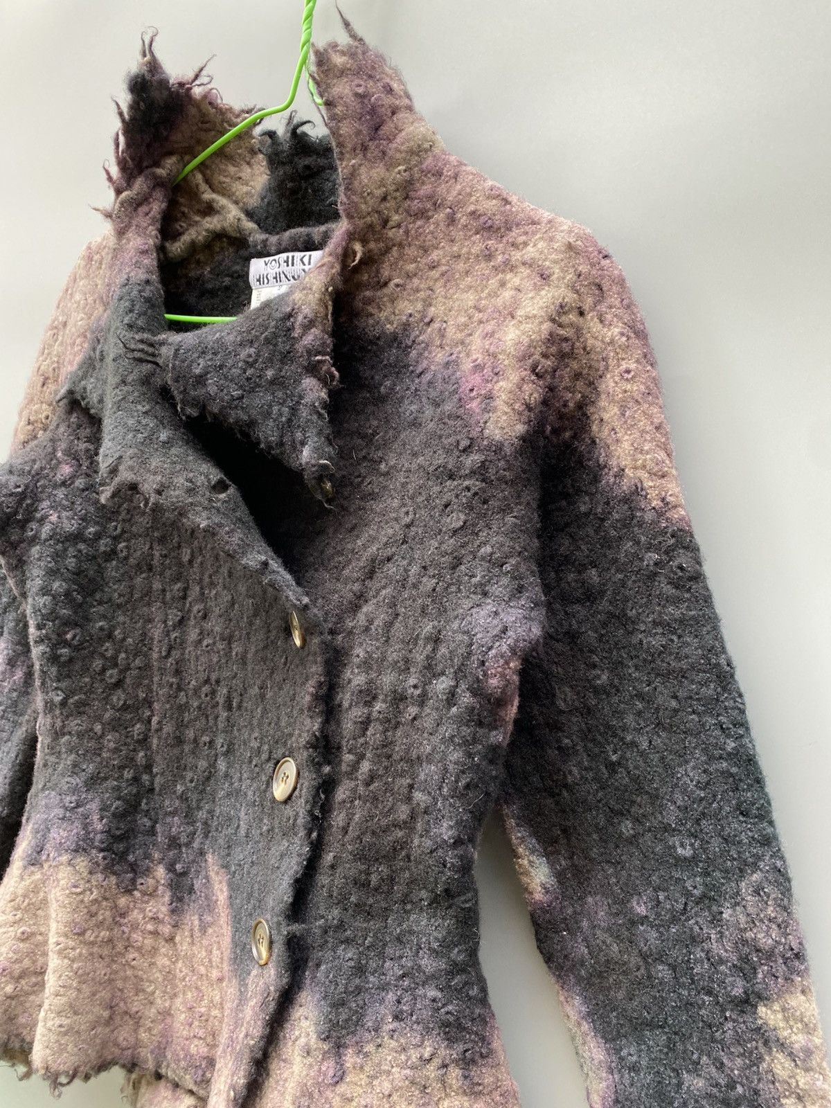 Japanese Brand A/W 1998 - Yoshiki Hishinuma- Gradient Dyed Wool Jacket Size S / US 4 / IT 40 - 9 Thumbnail