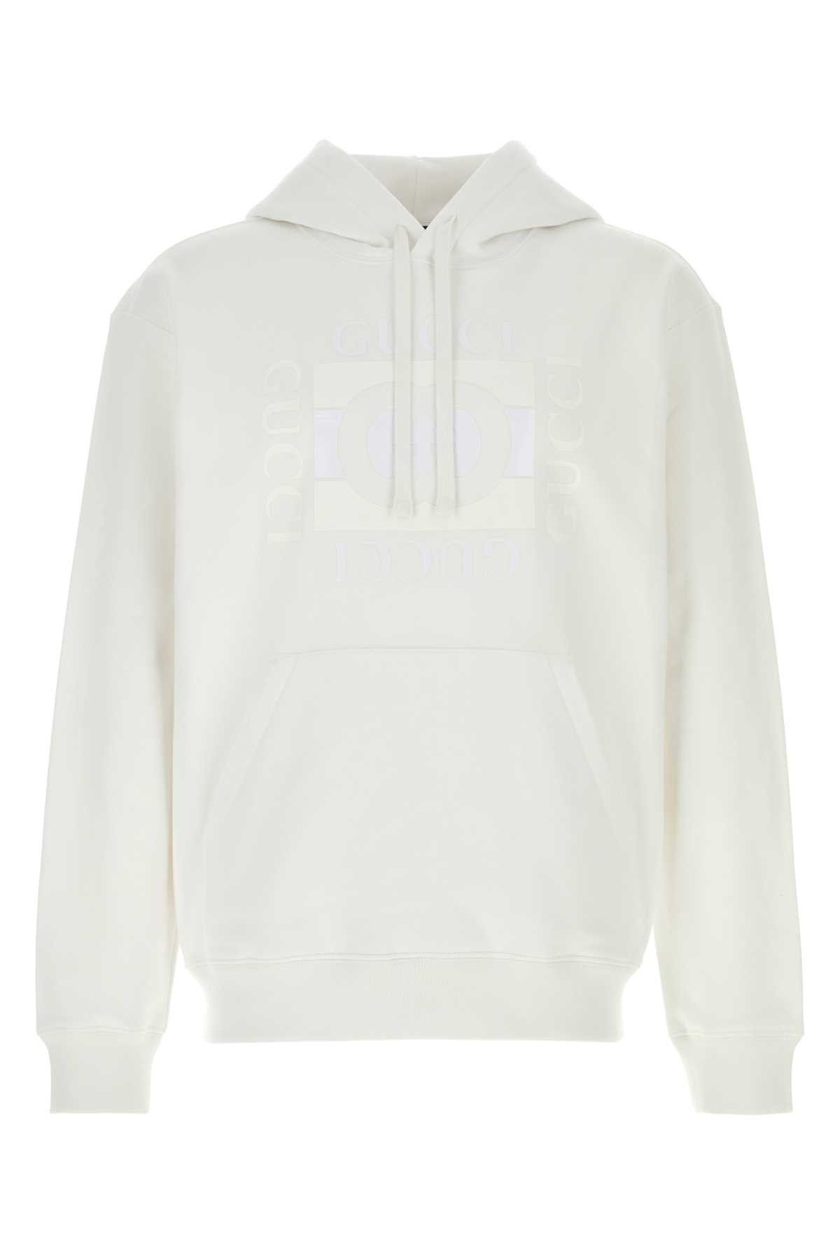 Gucci White Cotton Sweatshirt Size US S / EU 44-46 / 1 - 1 Thumbnail